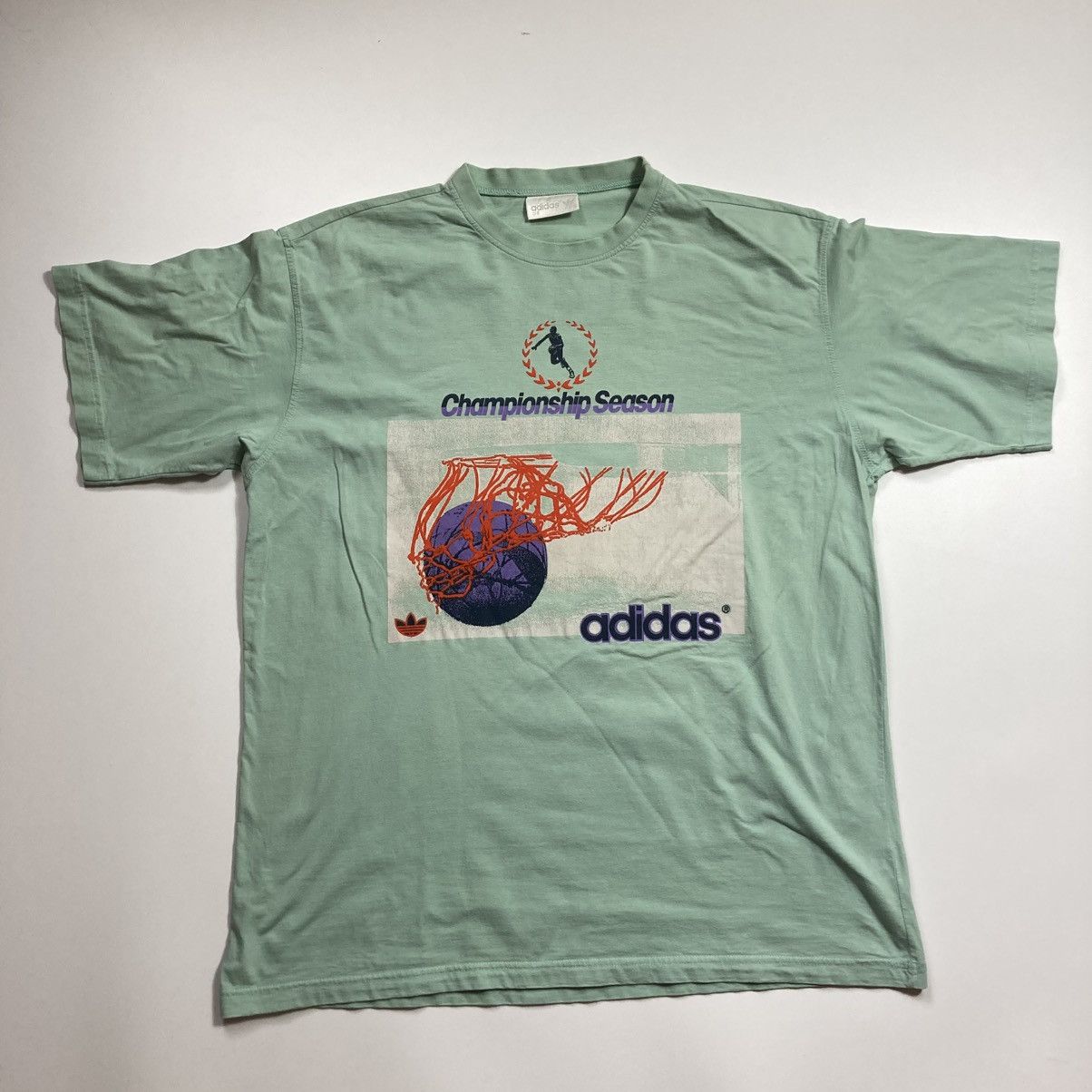 Adidas vintage 90s adidas basketball streetball tee Size US XL / EU 56 / 4 - 1 Thumbnail