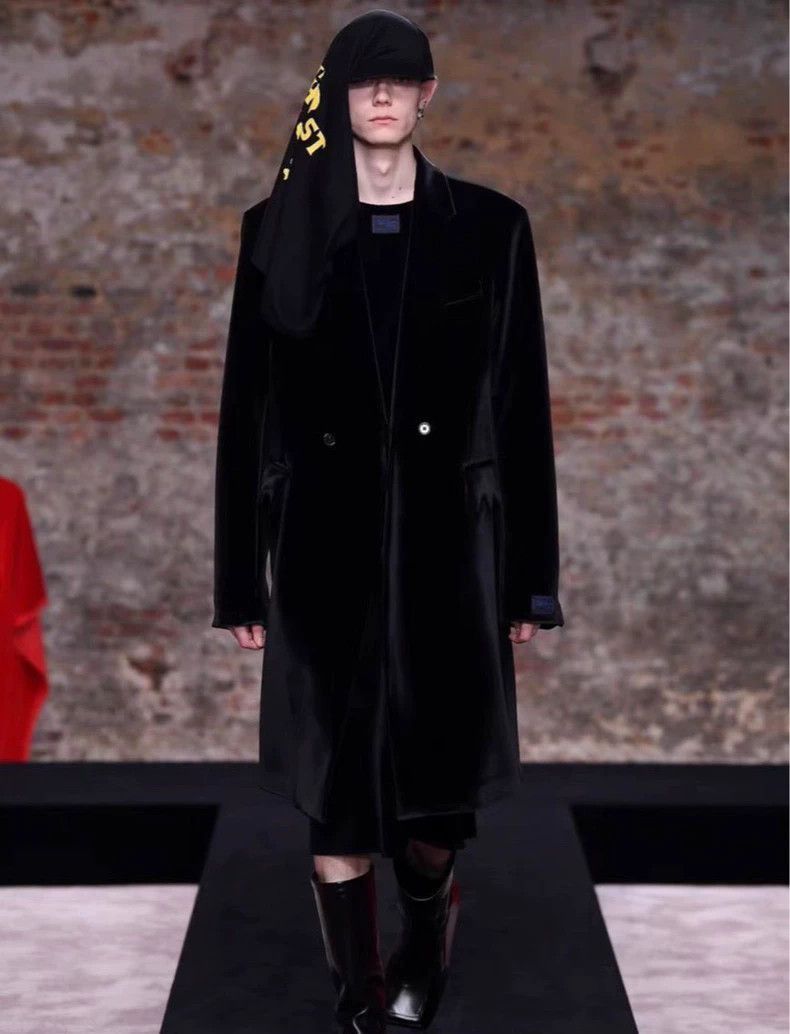Raf Simons Raf Simons Velvet Long Coat-2506 Size US L / EU 52-54 / 3 - 6 Thumbnail