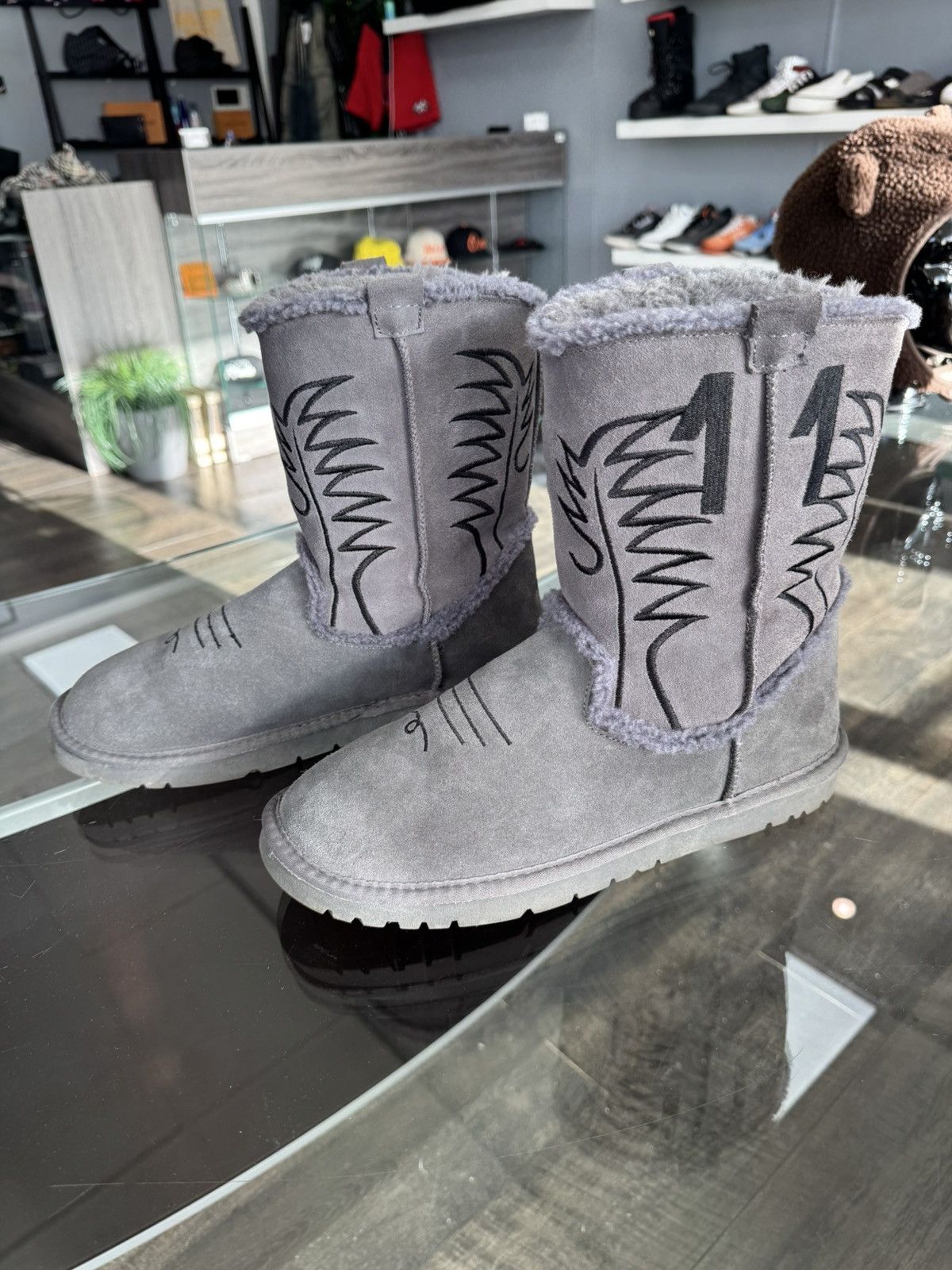 Other Friends & Family Grey Bazo 1199 Ugg Boots Unreleased Size US 11 / EU 44 - 3 Thumbnail