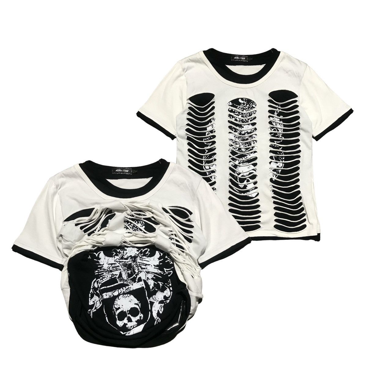 14th Addiction × If Six Was Nine × Le Grande Bleu (L.G.B.) Reito Tee Poem Double Layer Ifsixwasnine Gothic Punks Style Size US M / EU 48-50 / 2 - 12 Thumbnail