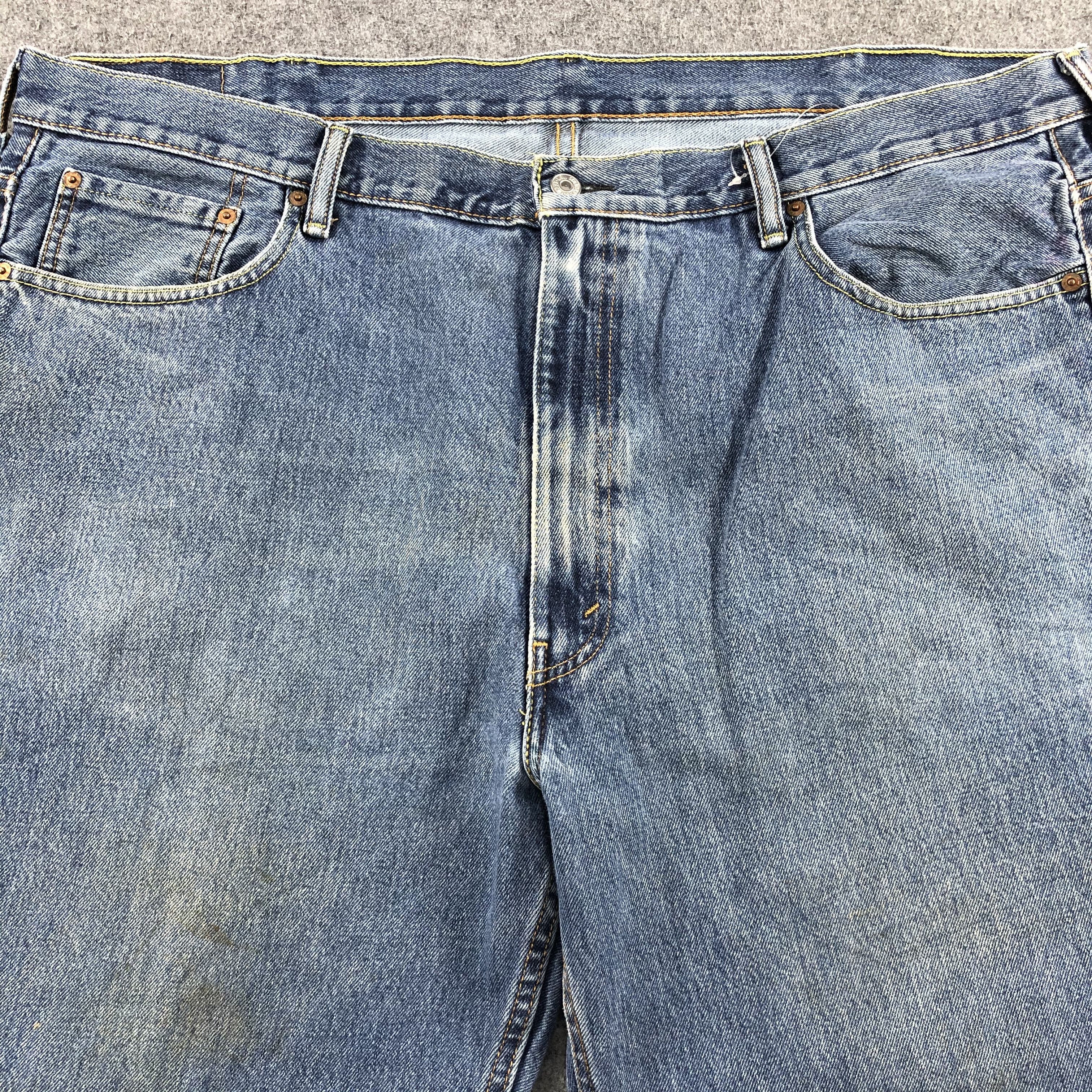 Levi's Vintage Blue Wash Levis 550 Jeans-J1609 Size US 44 / EU 60 - 4 Thumbnail