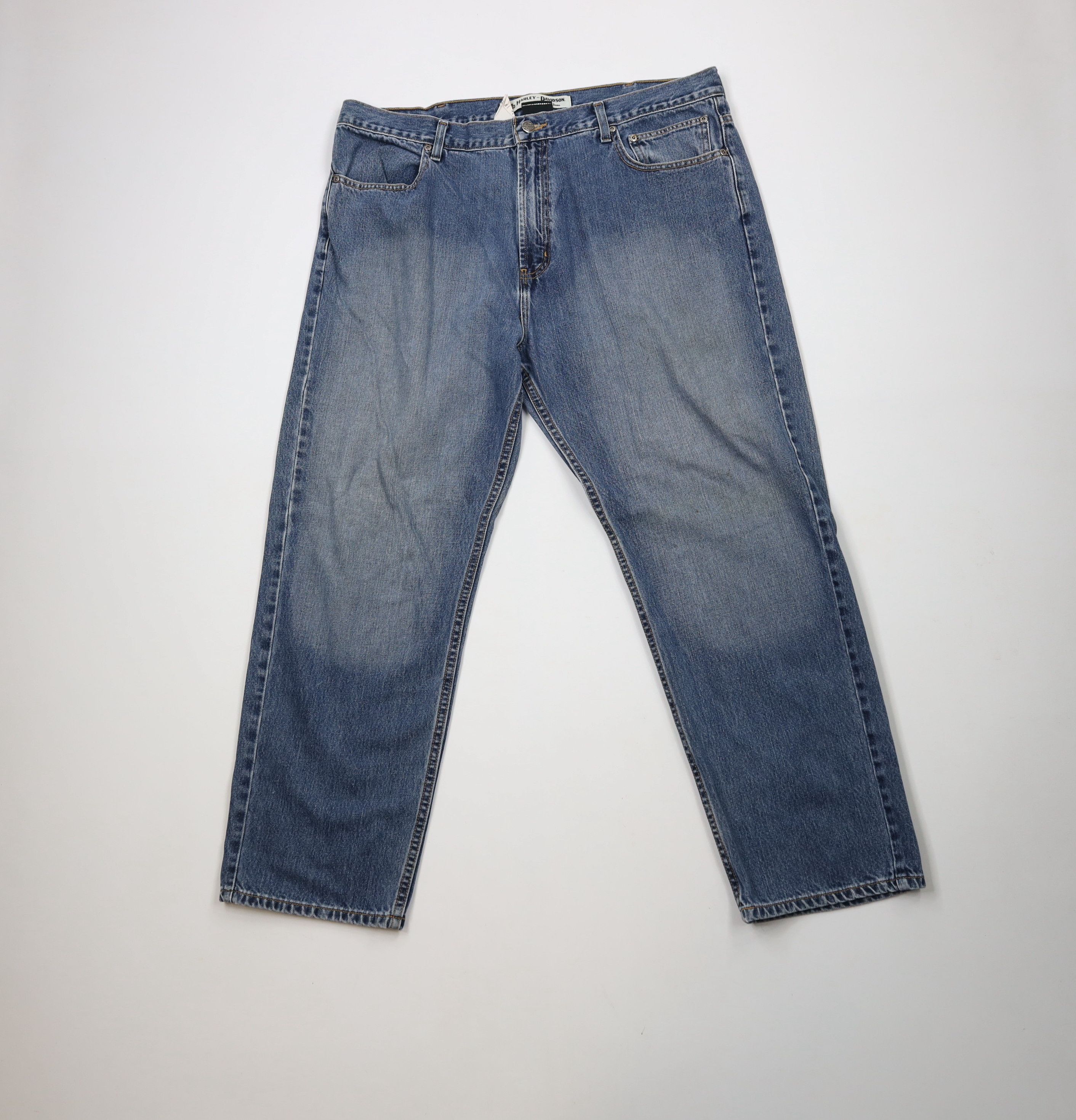Harley Davidson × Vintage Vintage Harley Davidson Fit Wide Leg Denim Jeans Blue Size US 40 / EU 56 - 1 Thumbnail