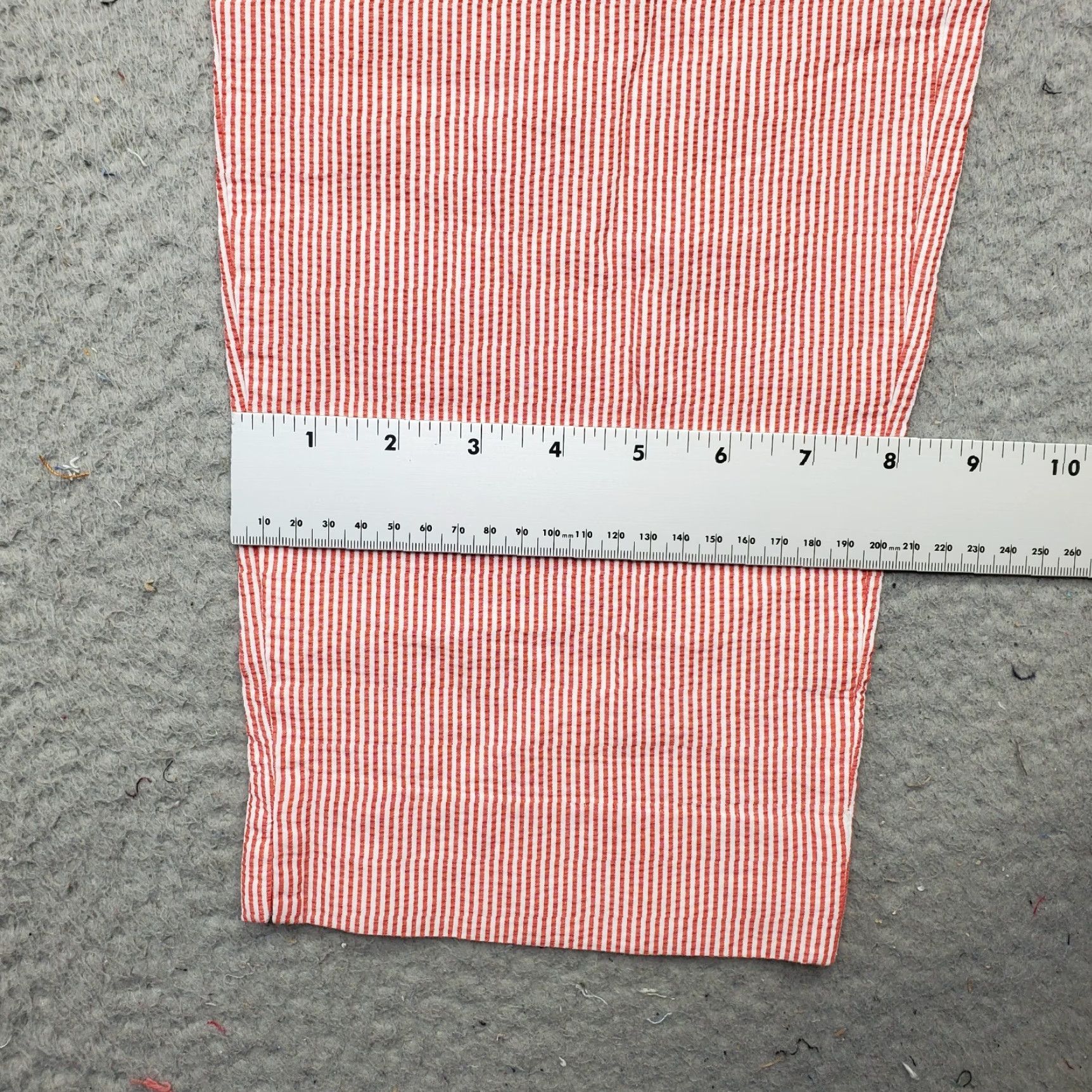 Talbots Talbots Womens Size 14 Cropped Pants Multicolor Striped Seersucker Flat Front Casual Size 36" / US 14 / IT 50 - 5 Thumbnail