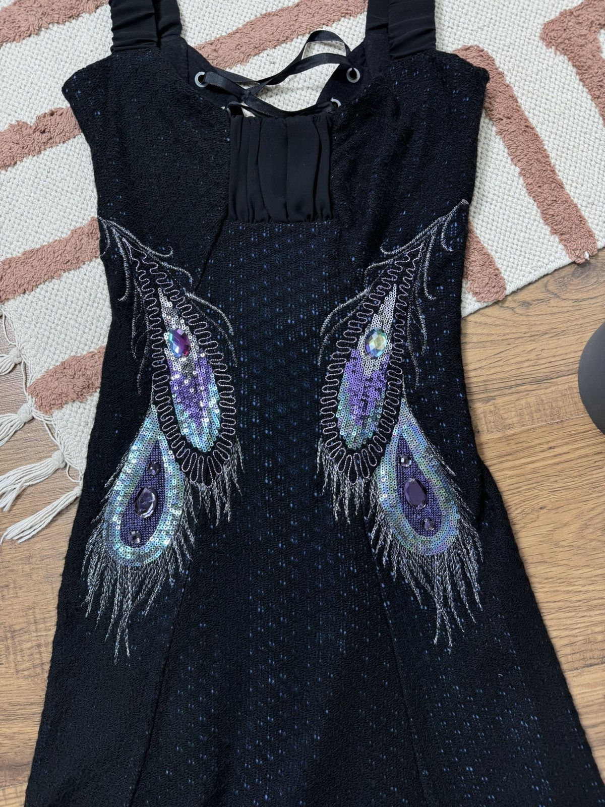 Vintage VINTAGE 2000s KNITTED MIDI DRESS Size S / US 4 / IT 40 - 3 Thumbnail