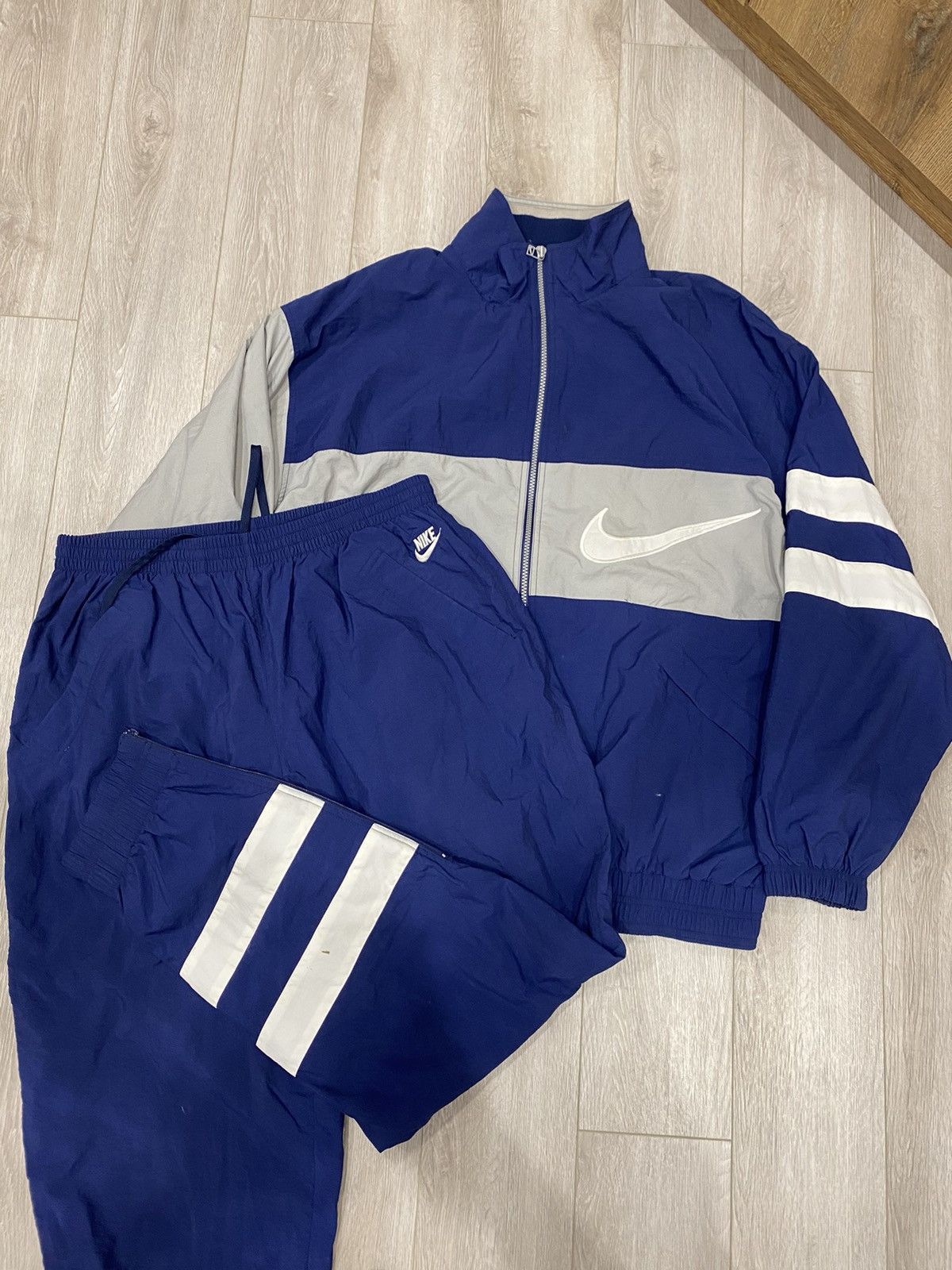 Nike Nike premier vintage navy purple track suit pants + jacket | Grailed