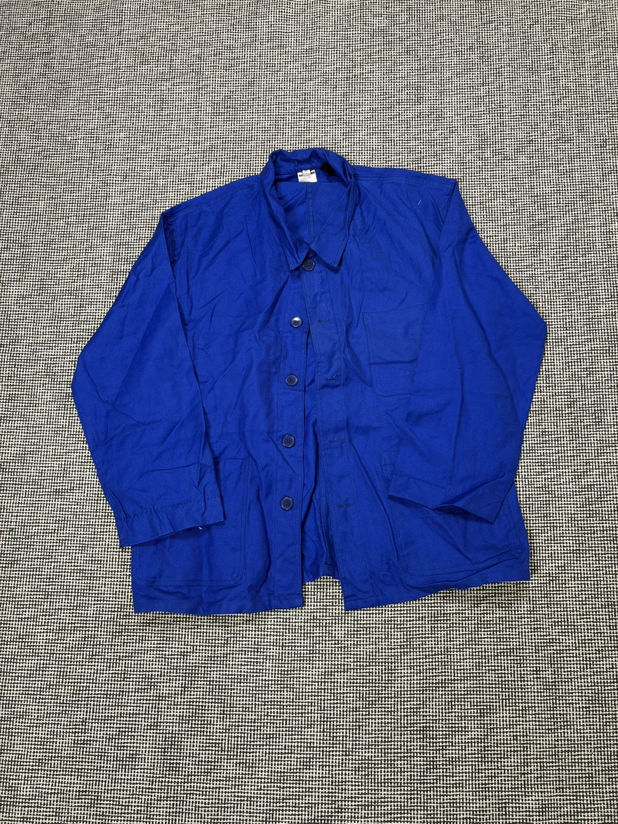 Other 1970s French chore coat jacket workwear bleu de travail Size US XL / EU 56 / 4 - 1 Thumbnail
