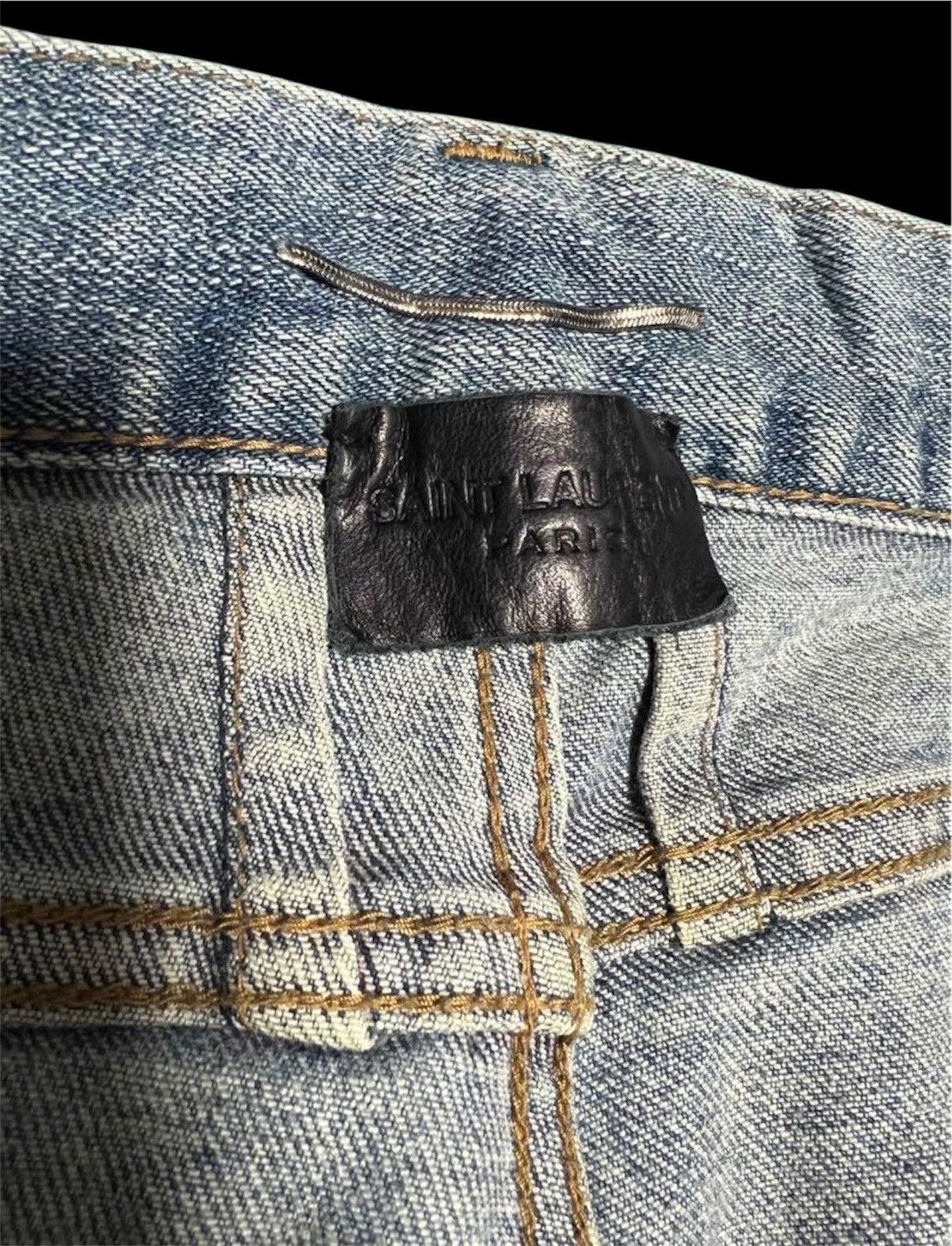 Saint Laurent Paris SAINT LAURENT PARIS 16AW Destroyed Denim Pants Size US 31 - 7 Thumbnail