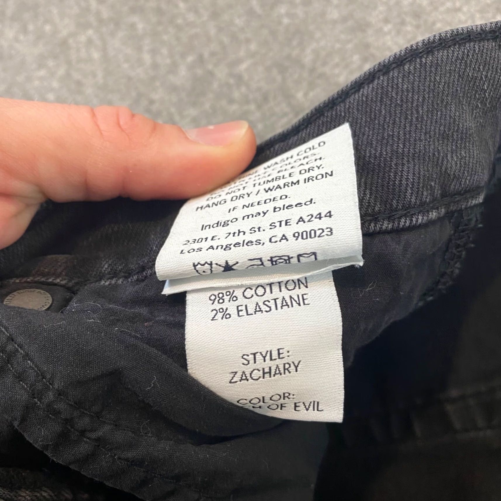 Boyish Boyish The Zachary Jeans Womens 28 Charcoal Gray High-Rise Skinny Denim Pants Jeans Size 28" / US 6 / IT 42 - 3 Thumbnail