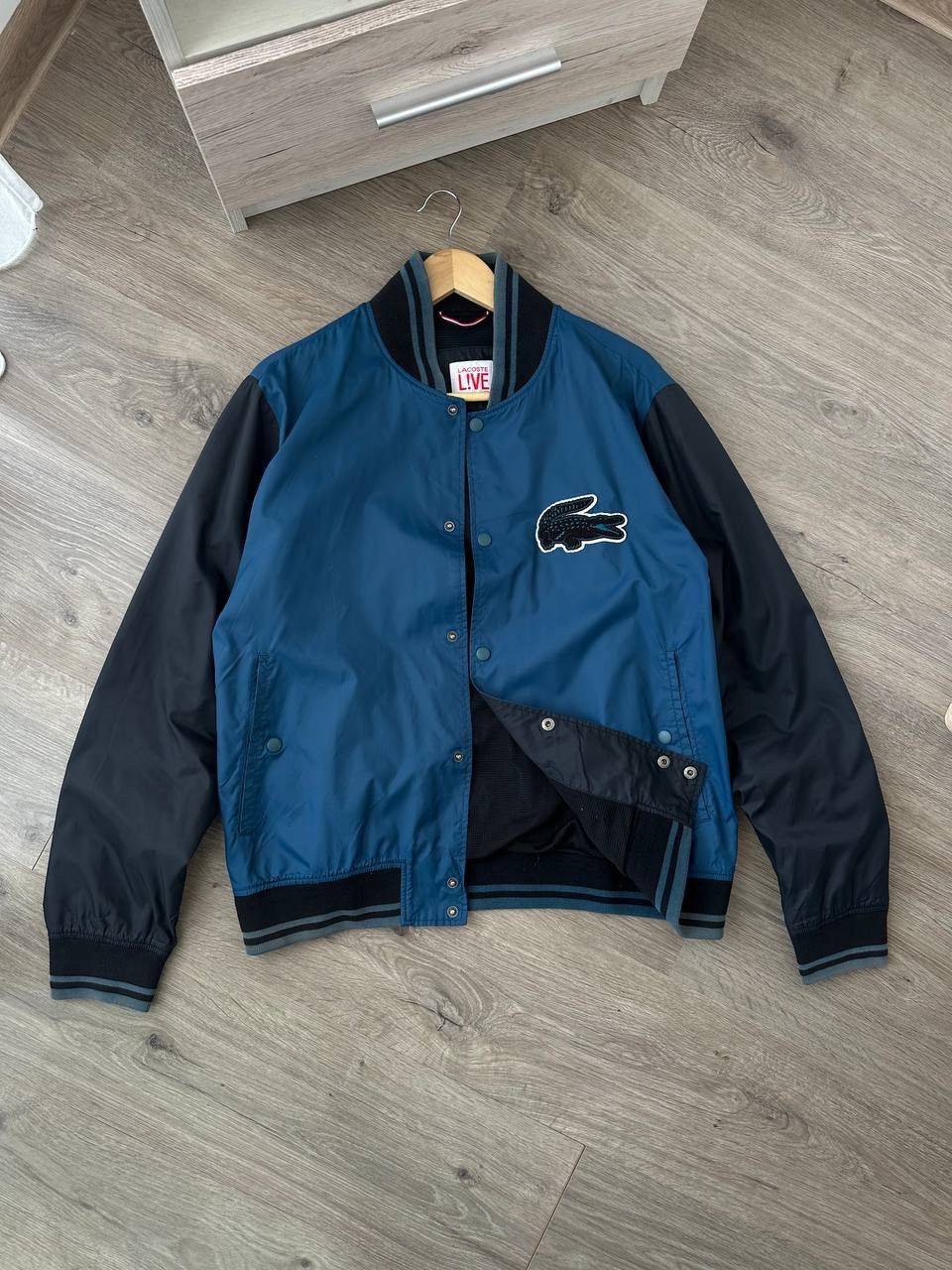 Lacoste × Vintage Vintage Lacoste Live Blue Light Big Logo Jacket Size US L / EU 52-54 / 3 - 2 Thumbnail