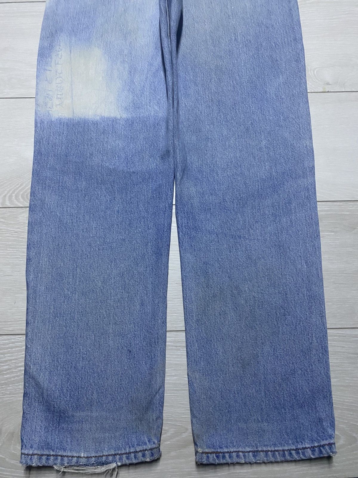 Levi's Vintage Levis 510 Light Wash Bleach Distressed Jeans Size US 30 / EU 46 - 6 Thumbnail