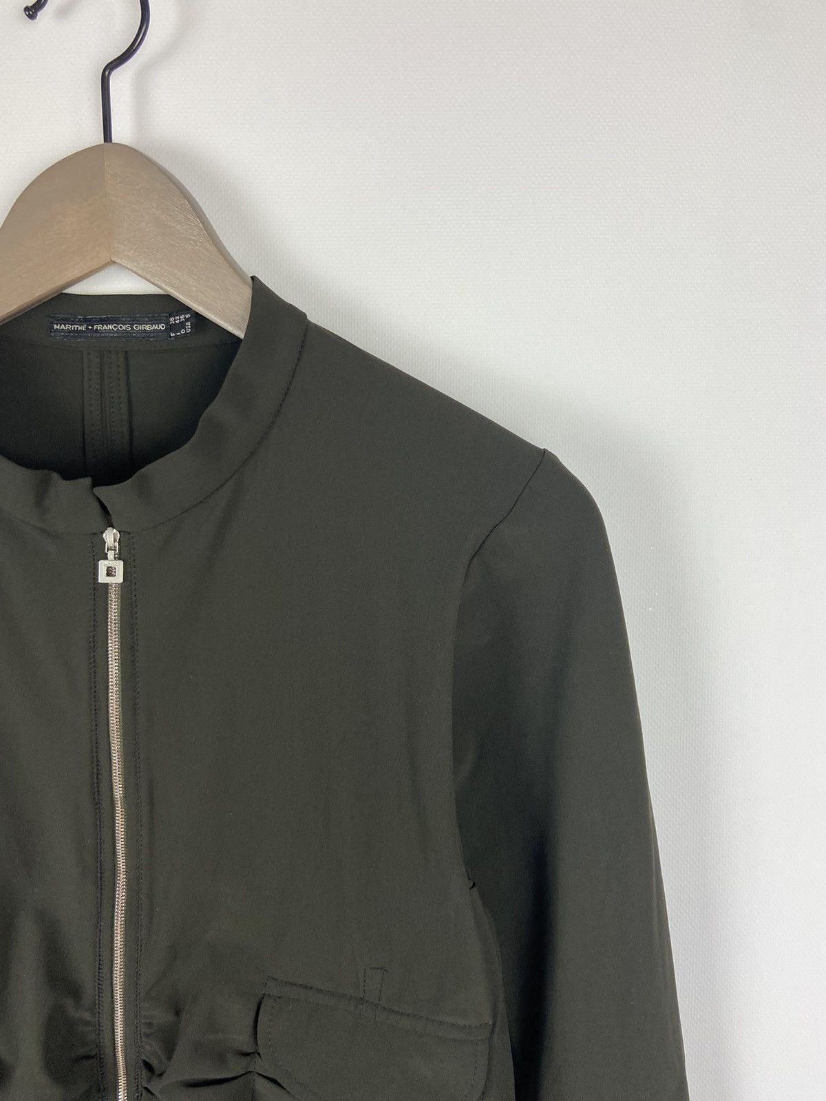 Designer × Marithe + Francois Girbaud Marithe Francois Girbaund Avant-Garde Khaki Zip Jacket Size M / US 6-8 / IT 42-44 - 4 Thumbnail