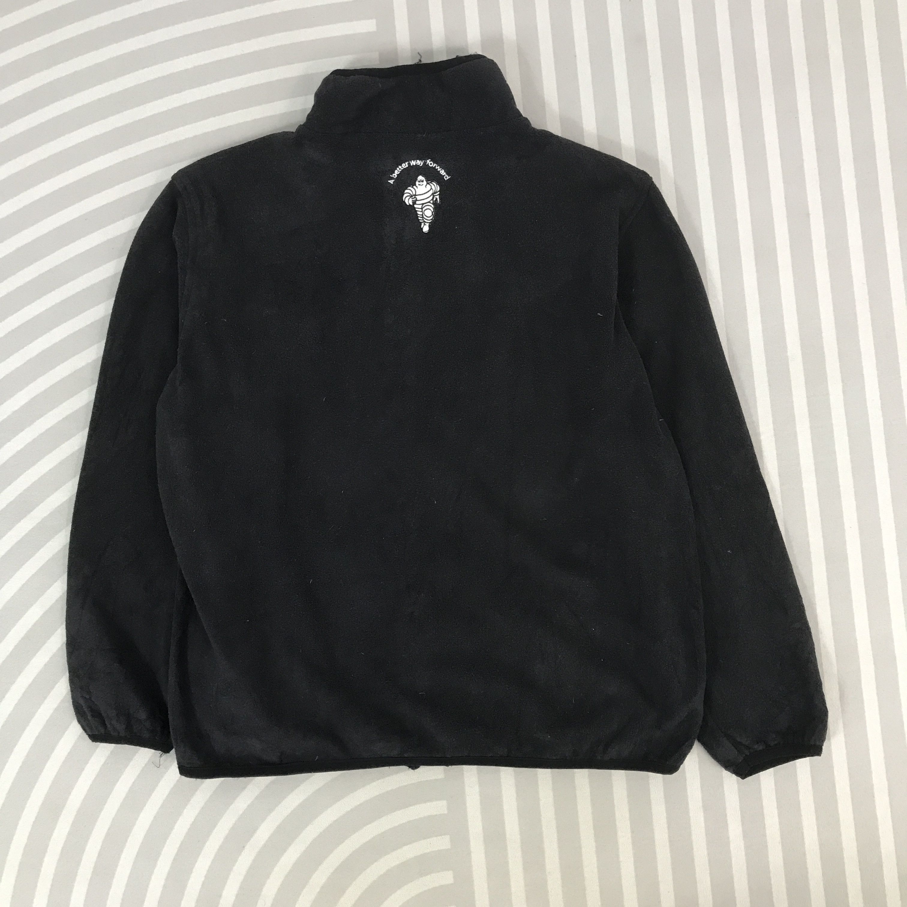 Japanese Brand Vintage Michelin tyre fleece racing team Jacket Size US L / EU 52-54 / 3 - 3 Thumbnail