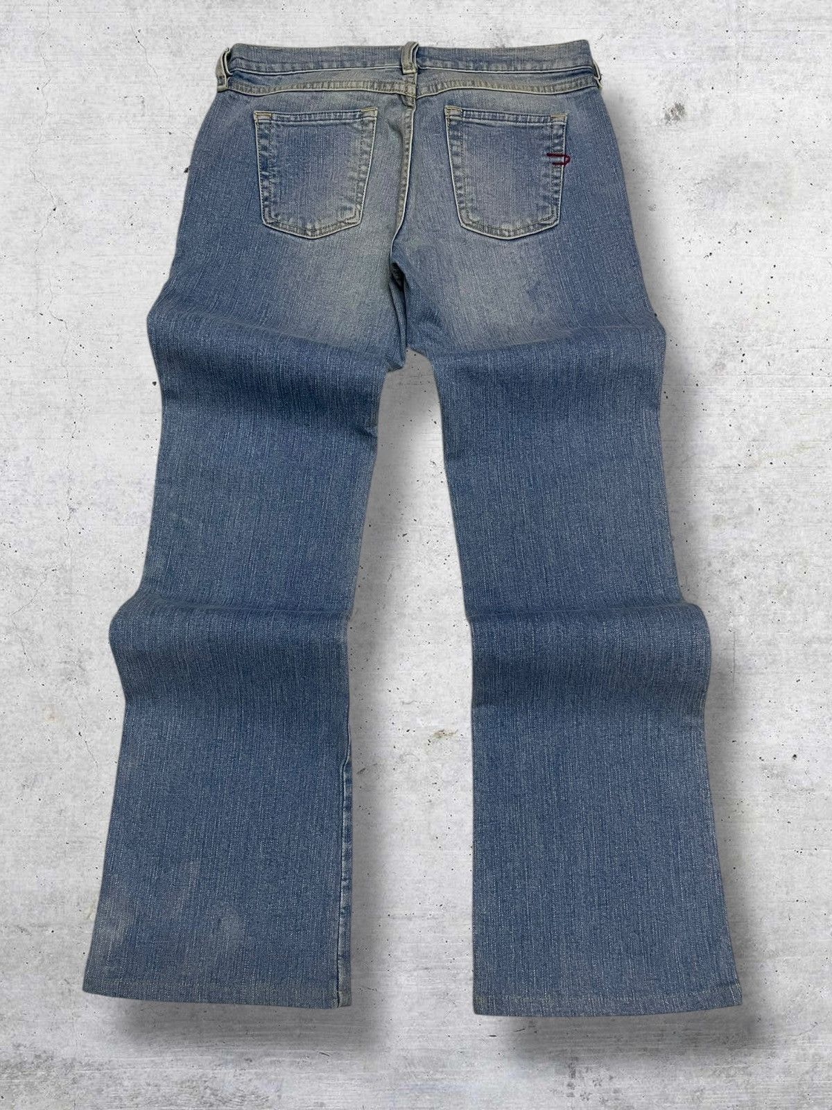 Diesel VINTAGE DIESEL INDUSTRY DESIGNER 90S BLUEWASHED FLARE DENIM Size US 28 / EU 44 - 9 Thumbnail