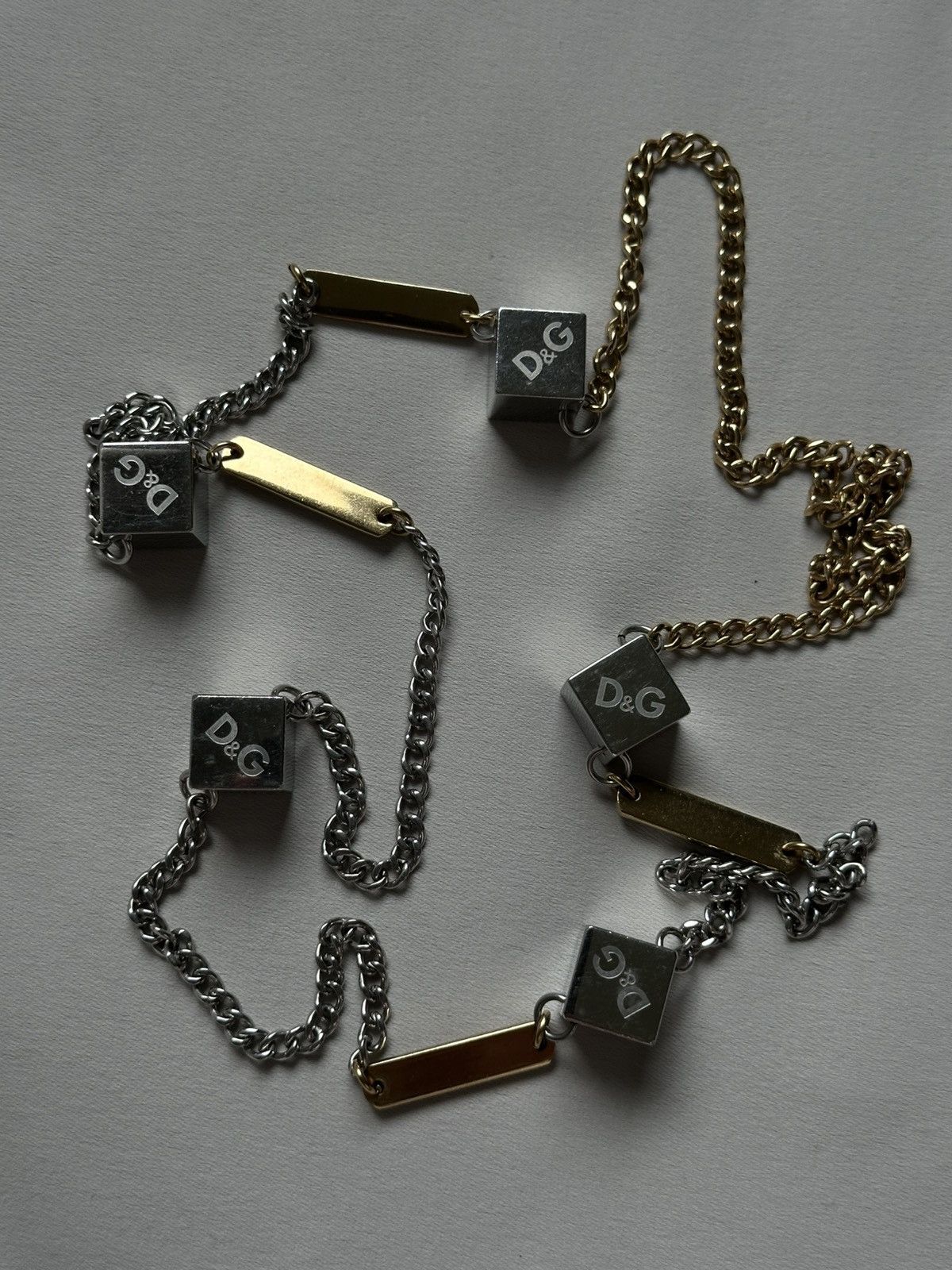 Dolce & Gabbana Dolce and Gabbana D&G jewels 00’s silver/gold steel necklace Size ONE SIZE - 6 Thumbnail