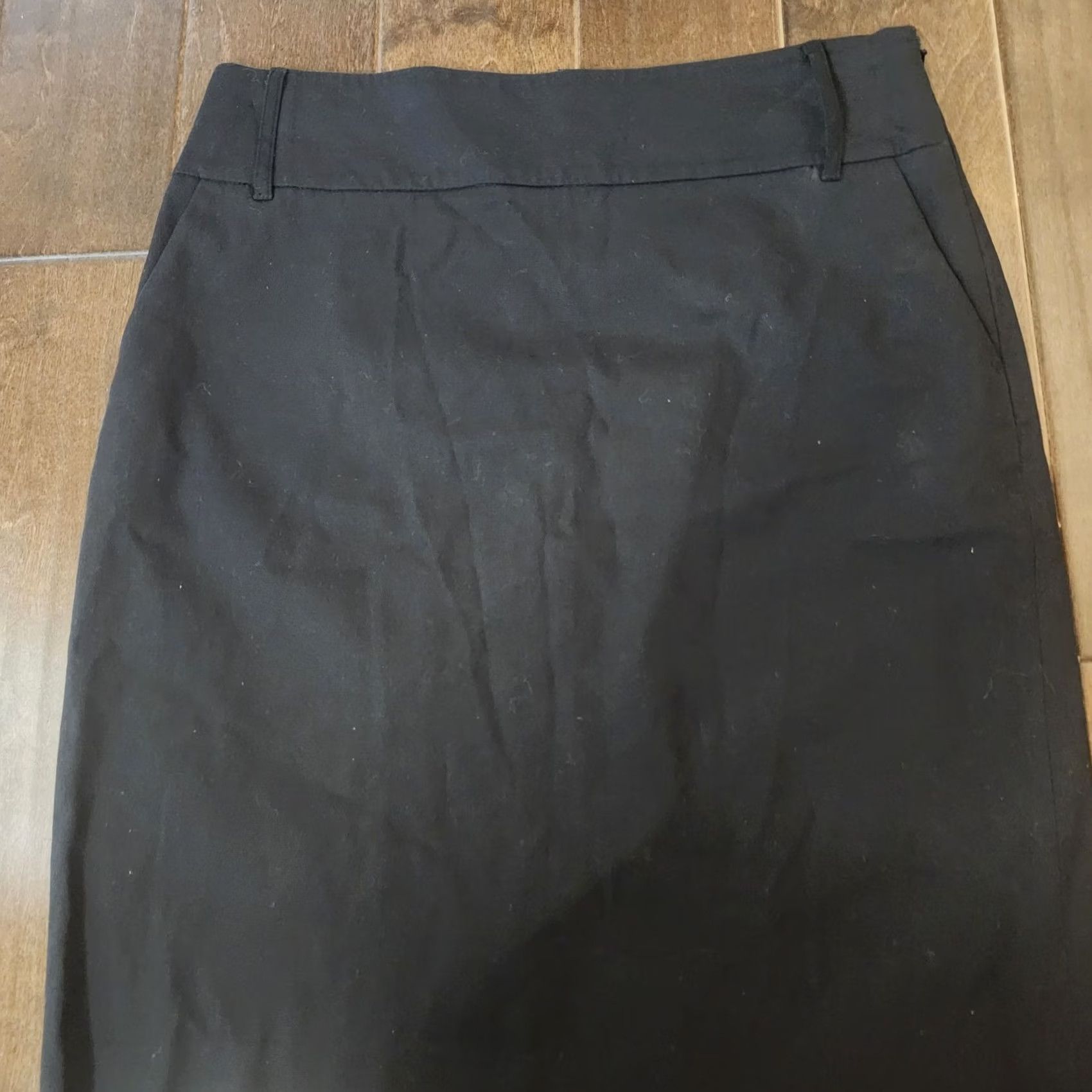 Vintage Apostrophe Stretch Black Pencil Skirt Womens Size 10 Size 32" / US 10 / IT 46 - 4 Thumbnail