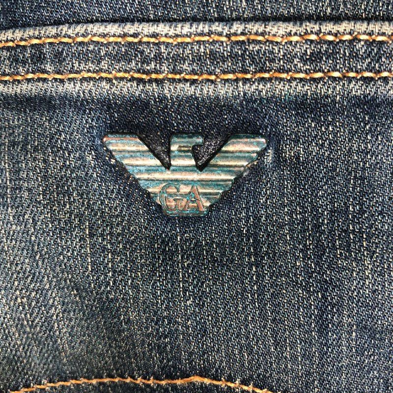 Armani × Jean × Vintage Vintage Armani Distressed Denim Jeans Size US 33 - 8 Thumbnail