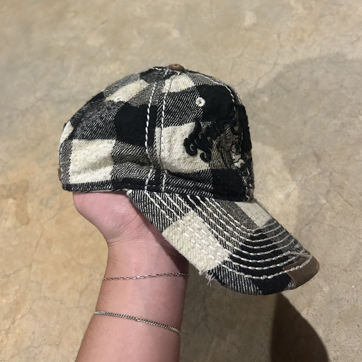 True Religion Vintage Y2K True Religion Buddha Distressed Hat 4GSELLER Size ONE SIZE - 4 Thumbnail