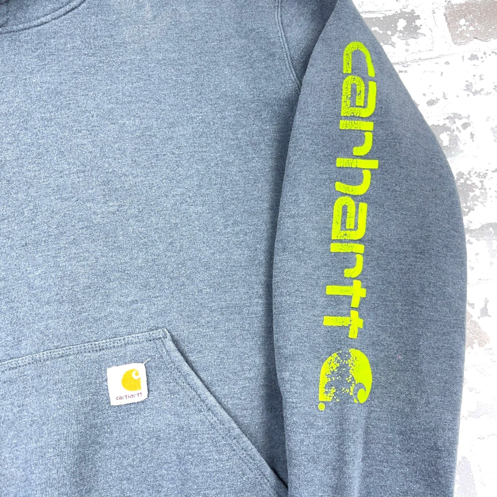 Carhartt Carhartt Hoodie Men XL Gray Regular Fit Fleece Pullover Crew Neck Embroidered Logo Mens Size US XL / EU 56 / 4 - 2 Thumbnail