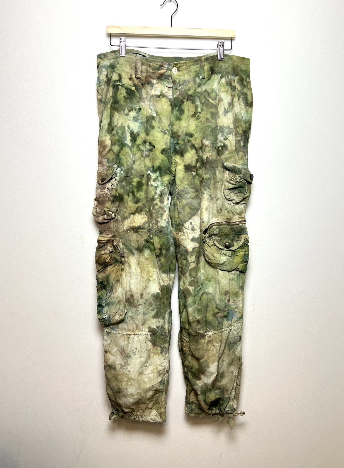 Polo Ralph Lauren ralph lauren tie dye cargo camo multipocket army pants Size US 33 - 1 Thumbnail