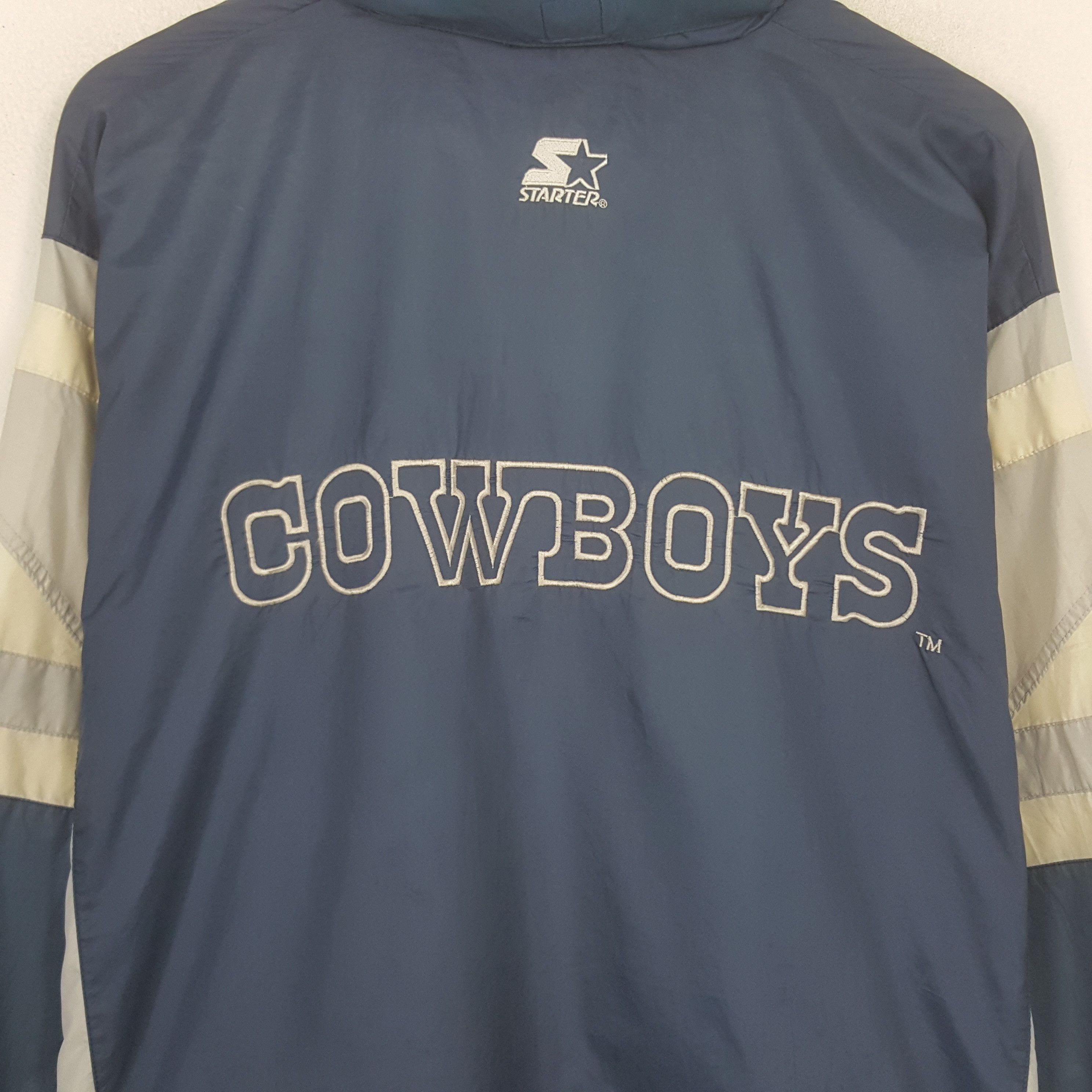 Starter Vintage Cowboys NFL Starter Windbreaker Jacket Size US L / EU 52-54 / 3 - 2 Thumbnail