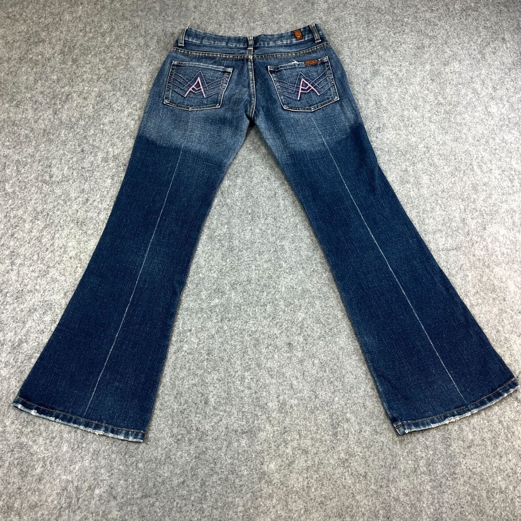 7 For All Mankind 7 For All Mankind Jeans Bootcut 29 30 UK 10 Blue Low Rise A Pocket Womens Boyfull? Size 32" / US 10 / IT 46 - 2 Thumbnail