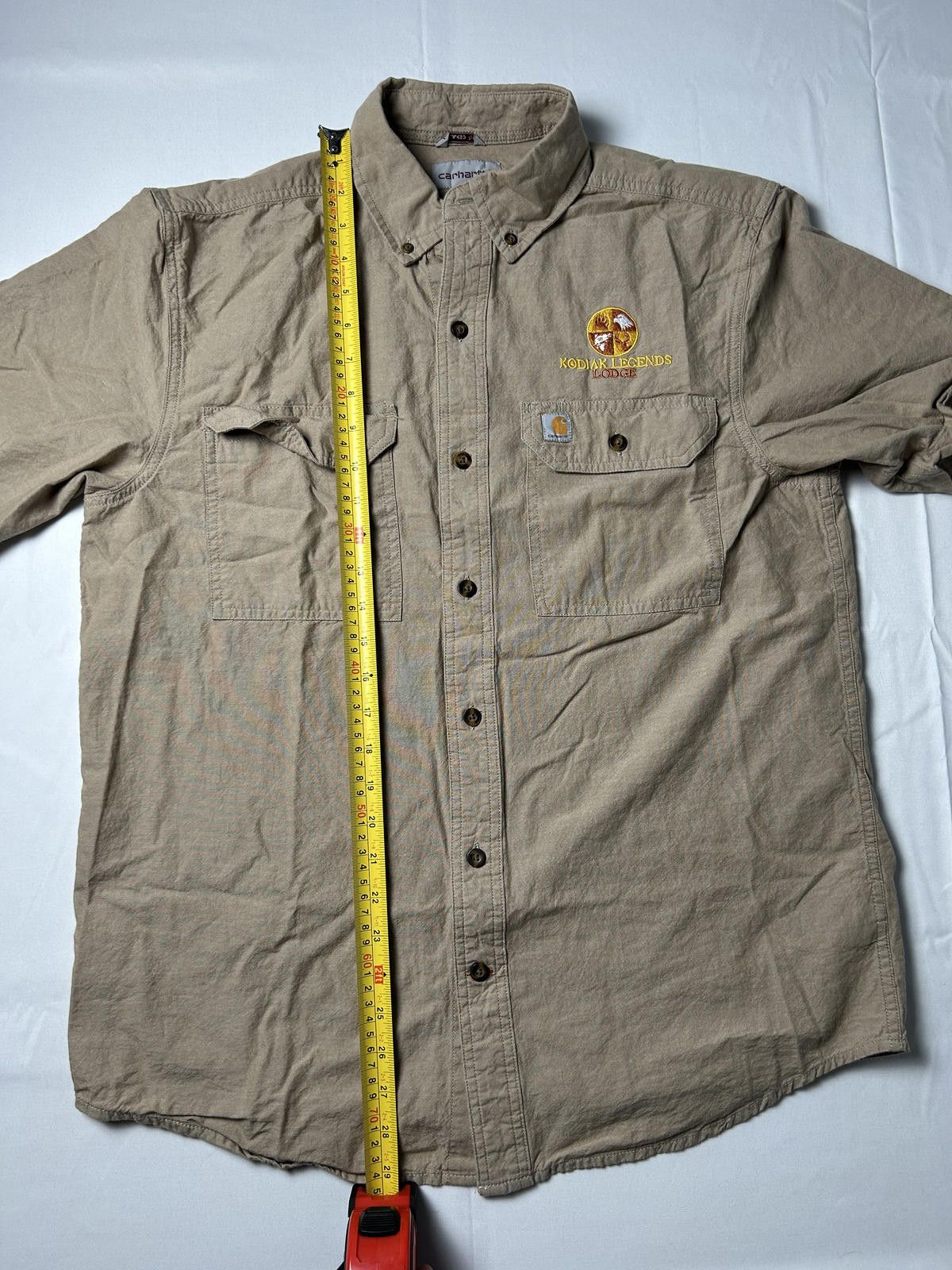 Carhartt Carhartt Pocket Shirt Heavyweight Overshirt Workwear Tan Size US M / EU 48-50 / 2 - 6 Thumbnail