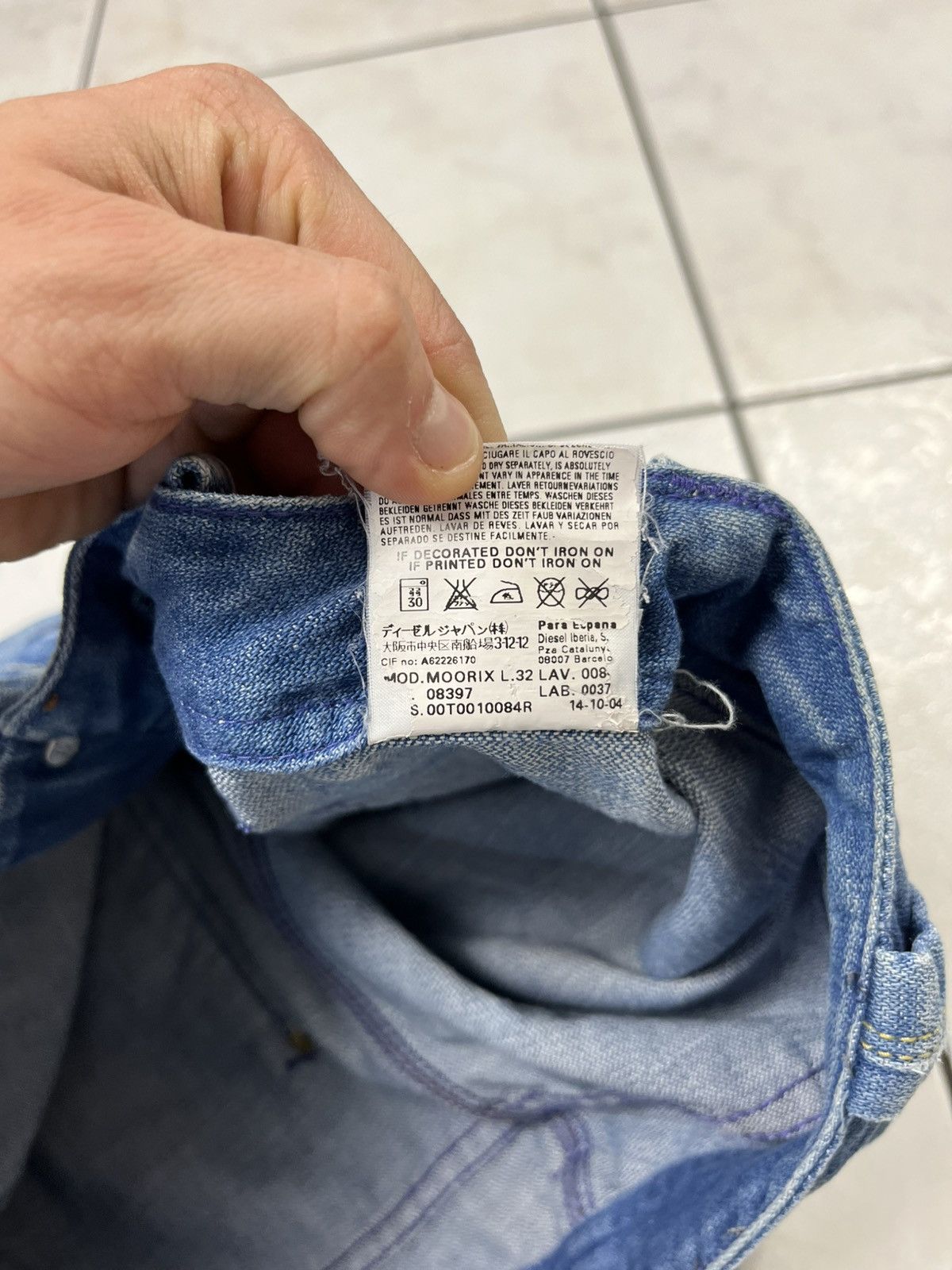 Diesel × Vintage Vintage Diesel moorix y2k distressed denim jeans baggy pants Size US 32 / EU 48 - 24 Thumbnail