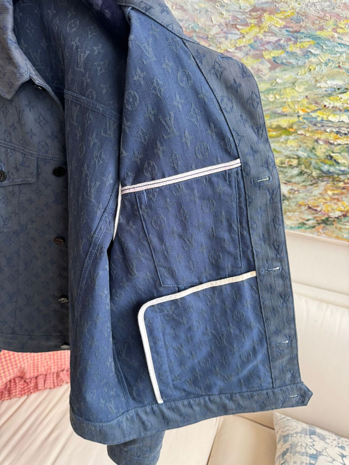 Louis Vuitton Louis Vuitton Denim Jeans Jacket Monogram Virgil Abloh Size US M / EU 48-50 / 2 - 4 Thumbnail
