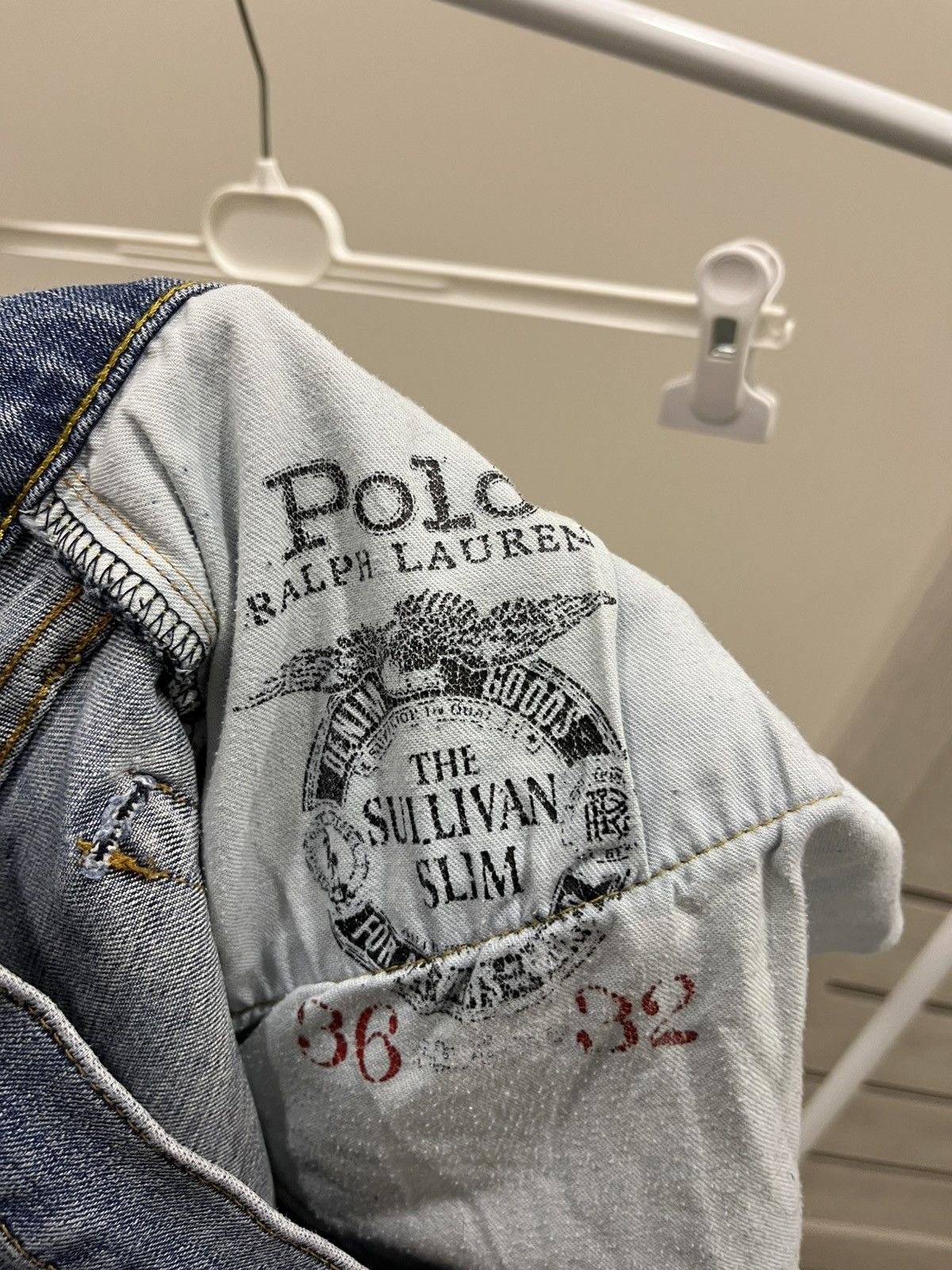 Polo Ralph Lauren Vintage 90s Polo Ralph Lauren Sullivan Jeans Blue Y2K 36/32 Size US 36 / EU 52 - 9 Thumbnail