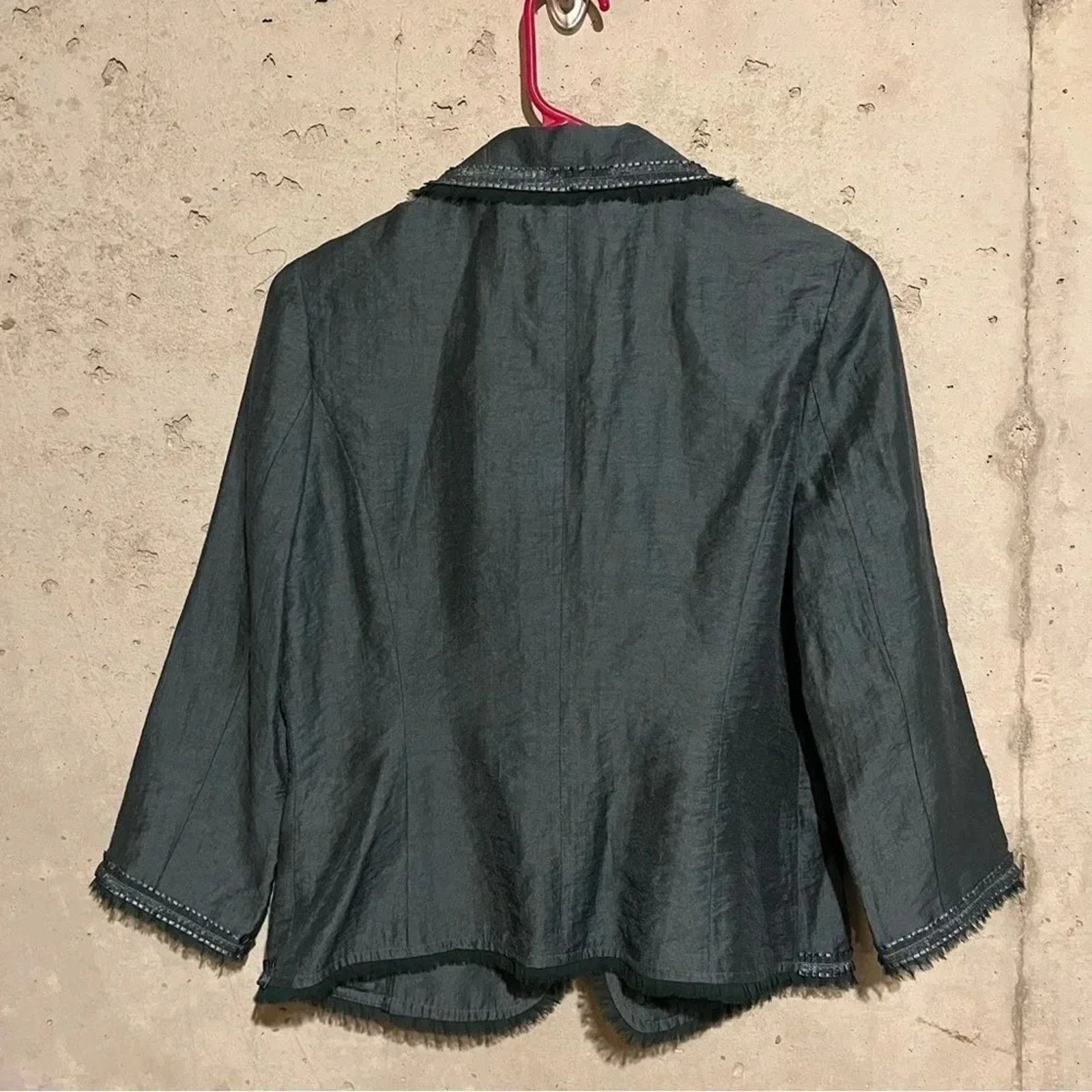 Other Flamingo Metallic Teal Blazer Size Medium M Pin Buttons Size M / US 6-8 / IT 42-44 - 10 Thumbnail