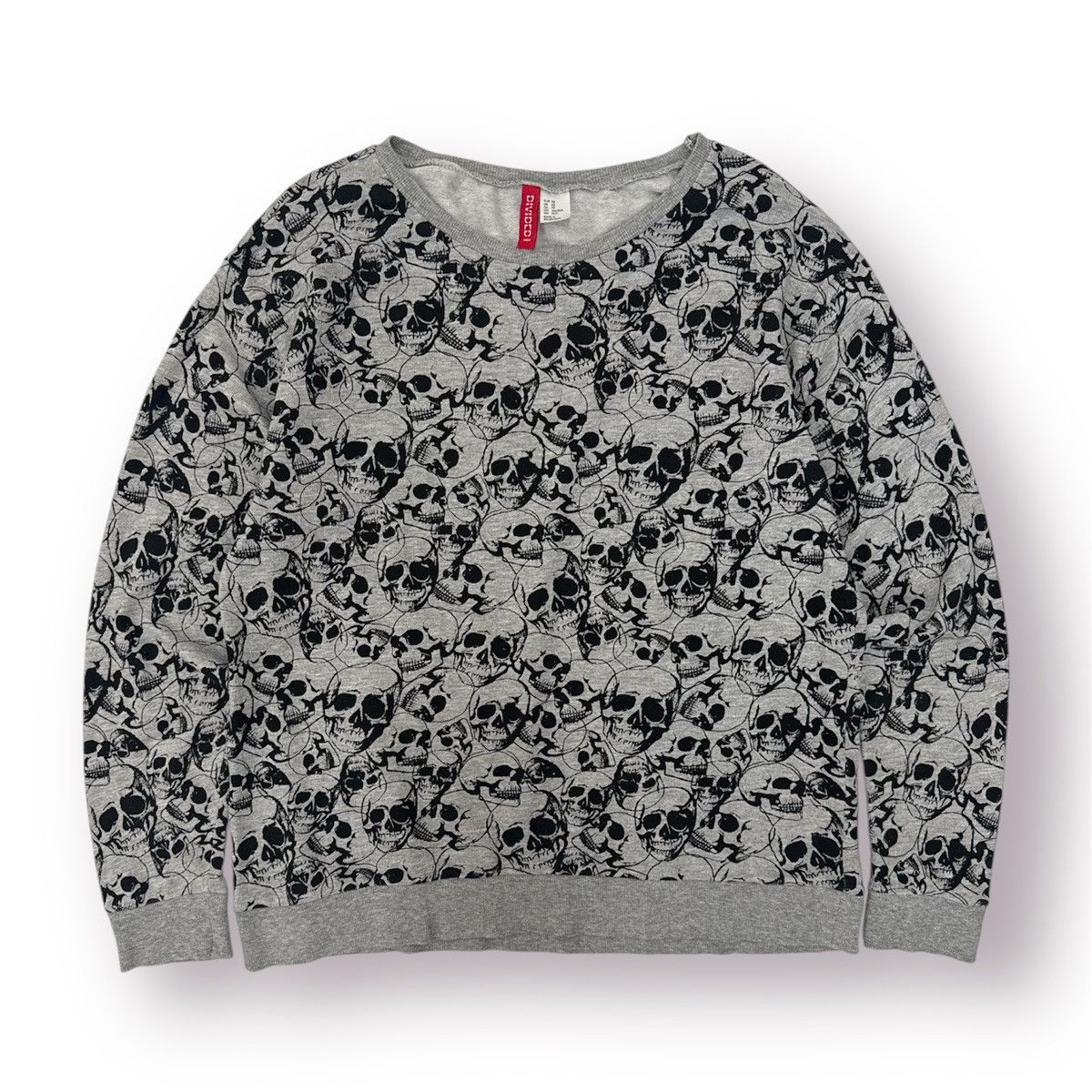 H&M 🔥 H&M Skull Shit Over Printed design Sweatshirt Size XS / US 0-2 / IT 36-38 - 1 Thumbnail