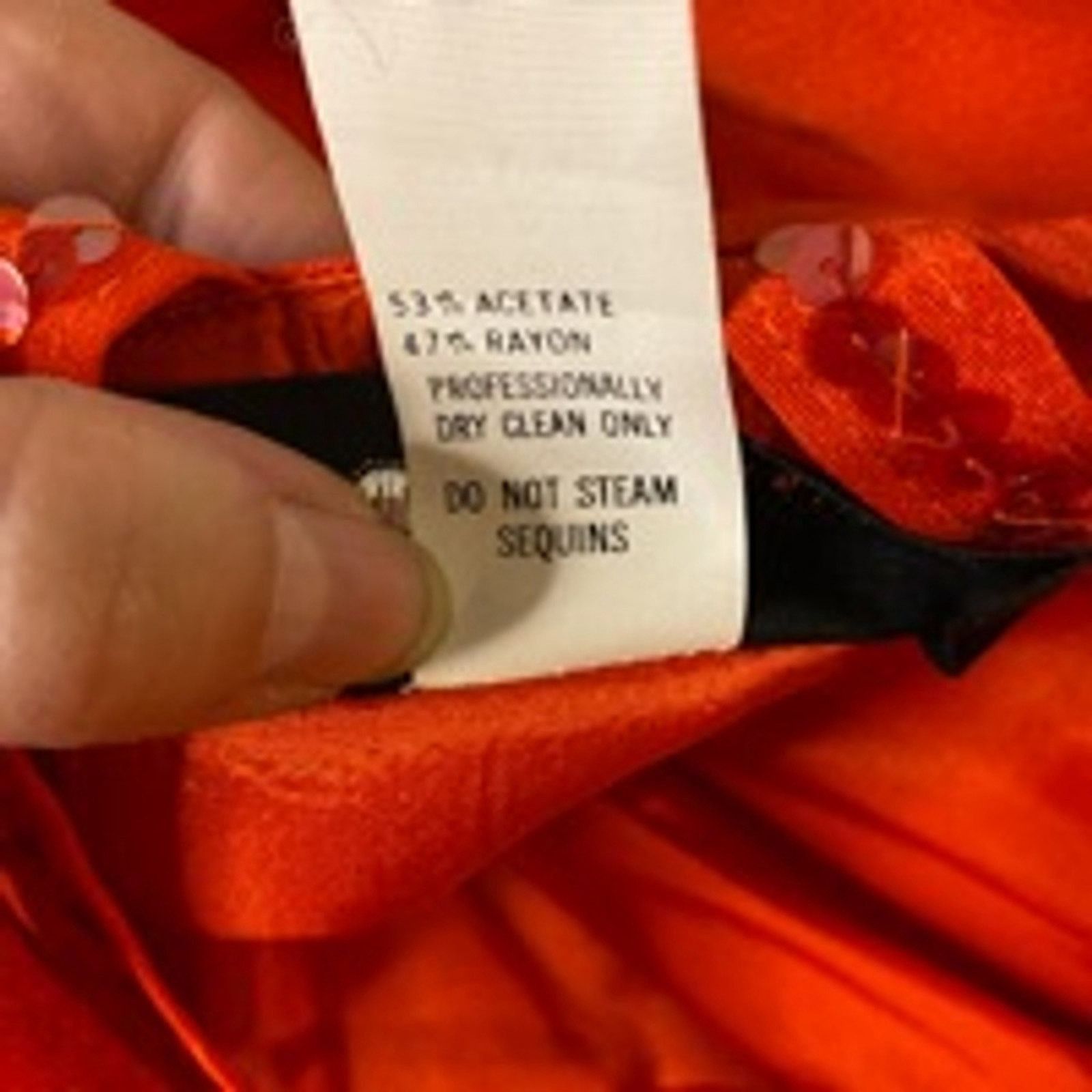 Other BB Collections Orange Sequin Halter Mini Dress Party Glam 6 Size M / US 6-8 / IT 42-44 - 6 Thumbnail