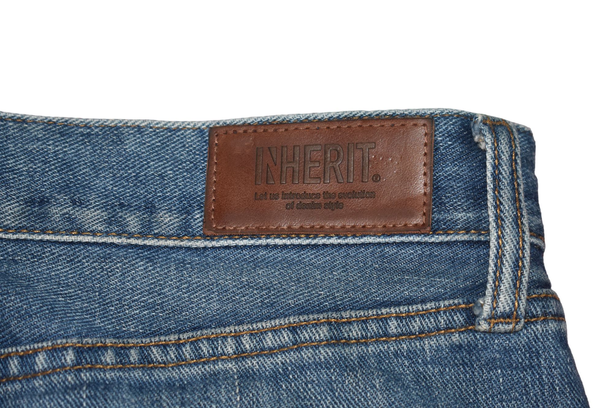 Japanese Brand × Jean Japanese Inherit Distress Slim Denim size 33 Size US 33 - 10 Thumbnail