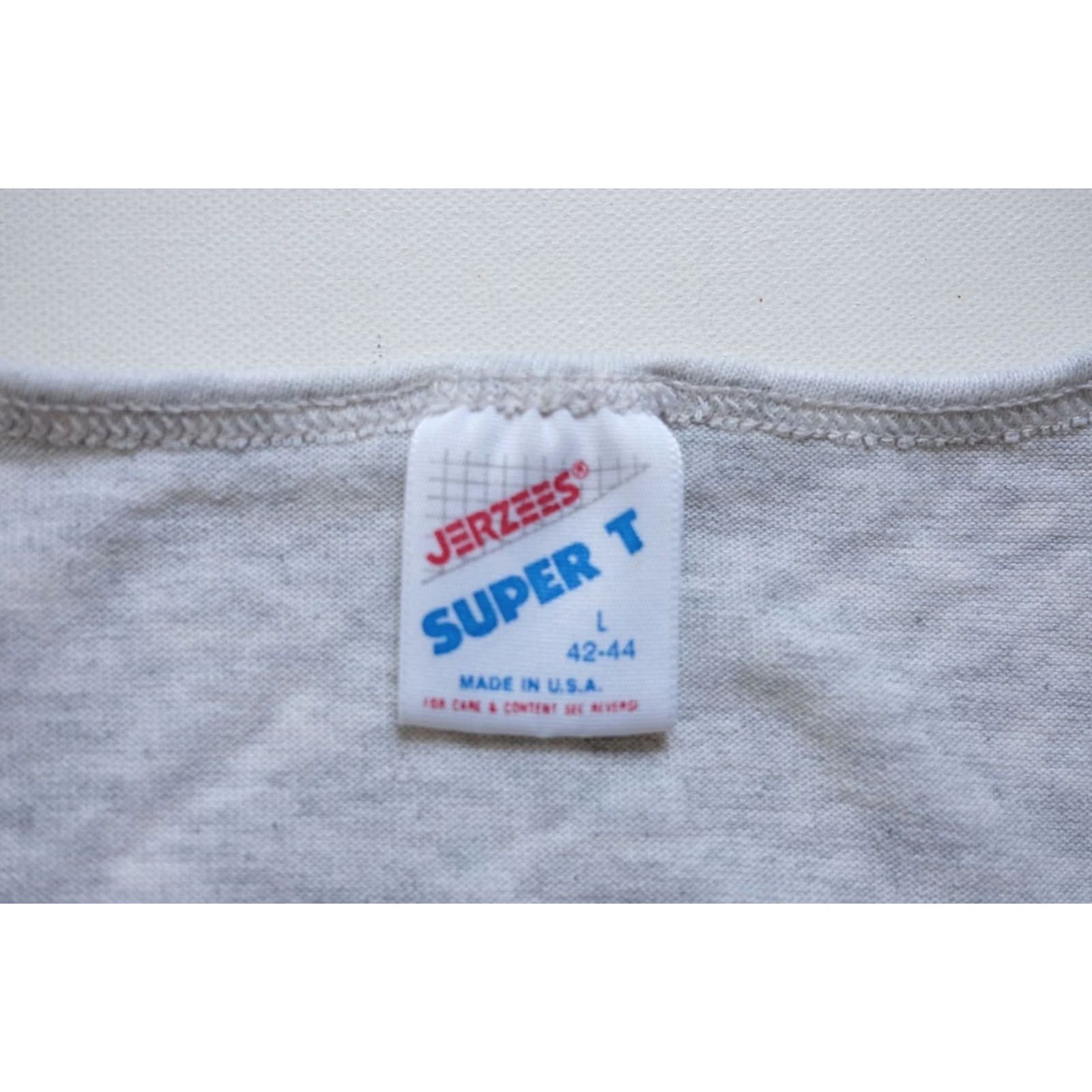 Fruit Of The Loom VINTAGE Fruit of the Loom JERZEES USA Made DISTRESSED Tank Top T Shirt SZ L Men Shirt Sleeveless Gray Cotton 1990s Sports USA Mens Size US L / EU 52-54 / 3 - 7 Thumbnail