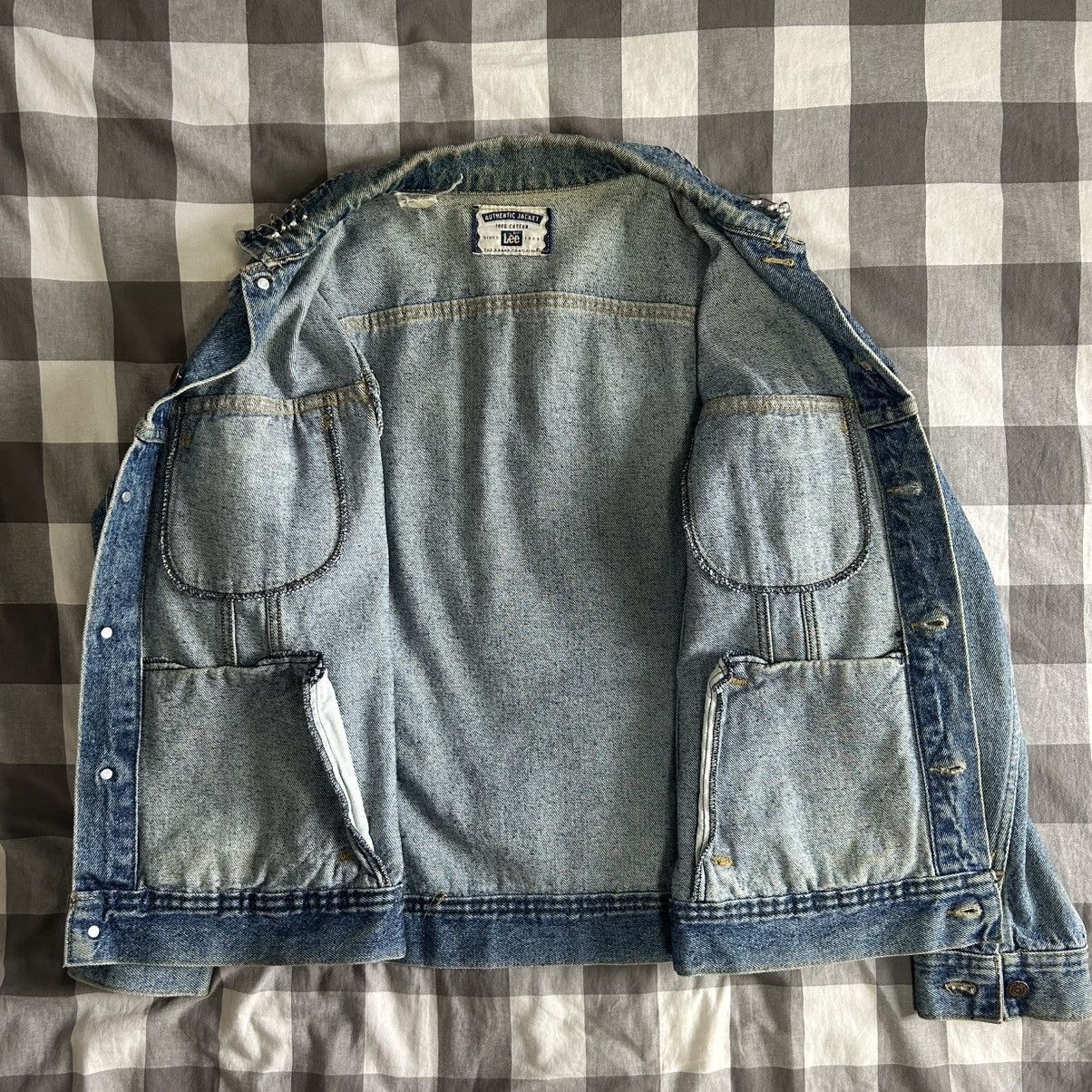 Lee Lee Denim Jacket Vintage 1990s Size US M / EU 48-50 / 2 - 4 Thumbnail