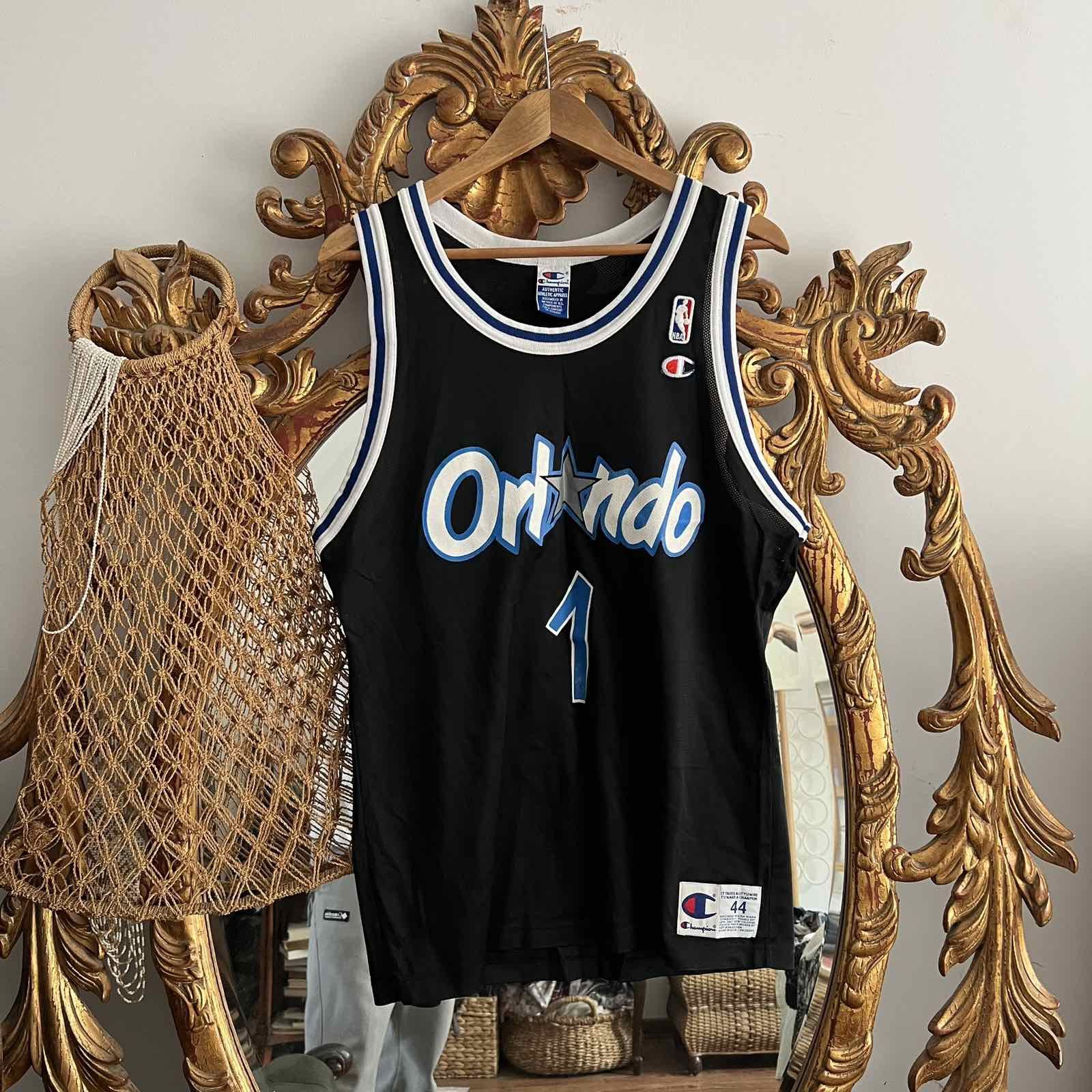Vintage Vintage Champion Orland Magic Penny Hardway #1 NBA Jersey Size US L / EU 52-54 / 3 - 1 Thumbnail