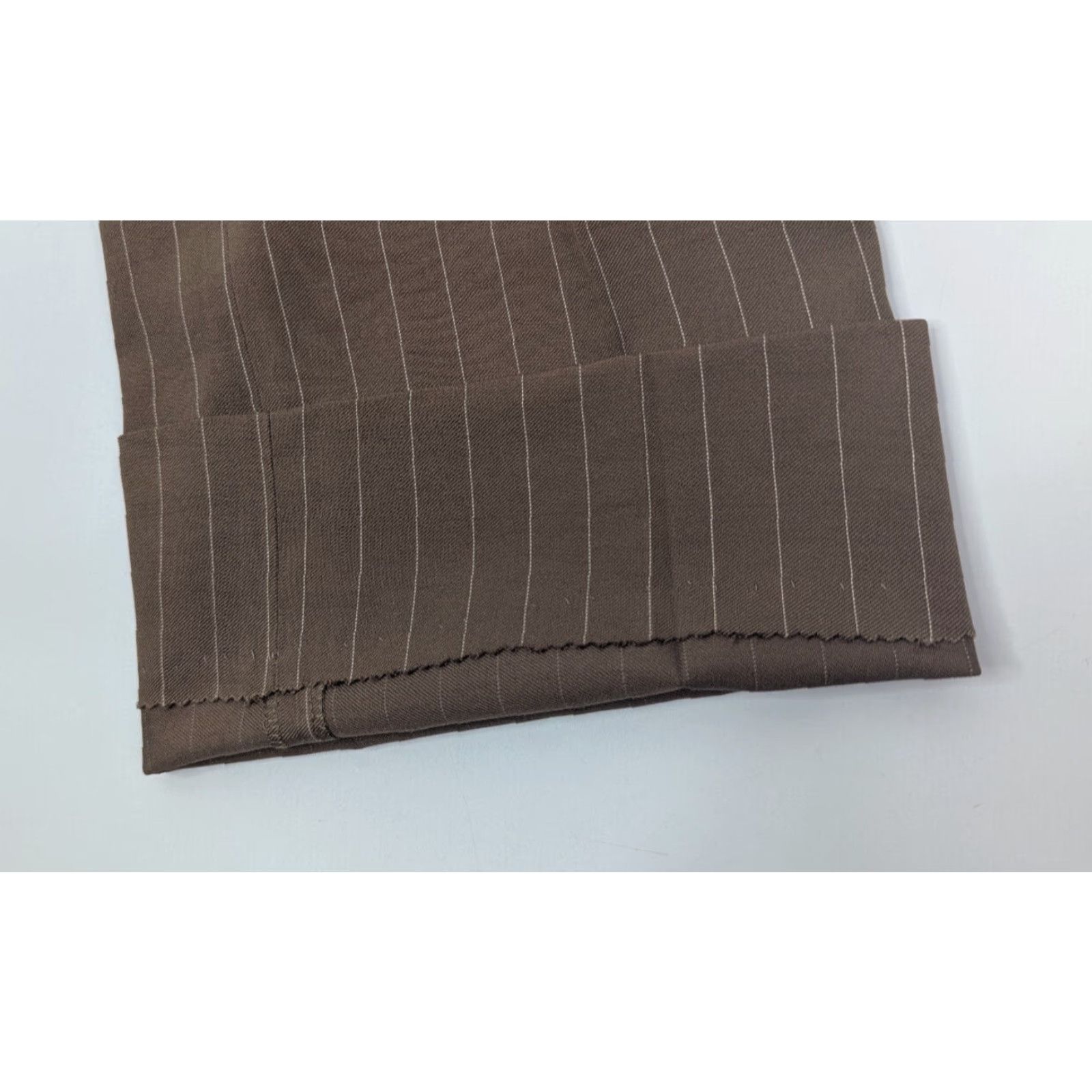 Ralph Lauren Purple Label Ralph Lauren Purple Label Dress Pants Silk Brown Pinstripe 38 Men Size US 38 / EU 54 - 5 Thumbnail
