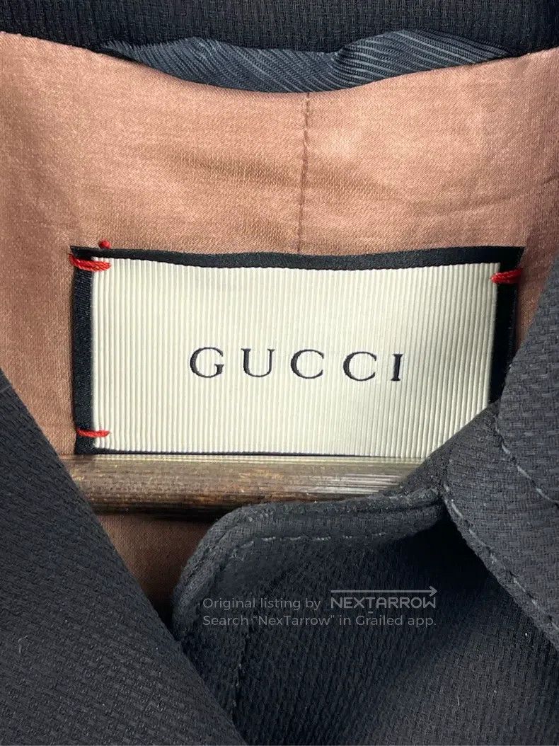 Gucci gucci Black metal buckle logo lapel jacket Size XS / US 0-2 / IT 36-38 - 3 Thumbnail