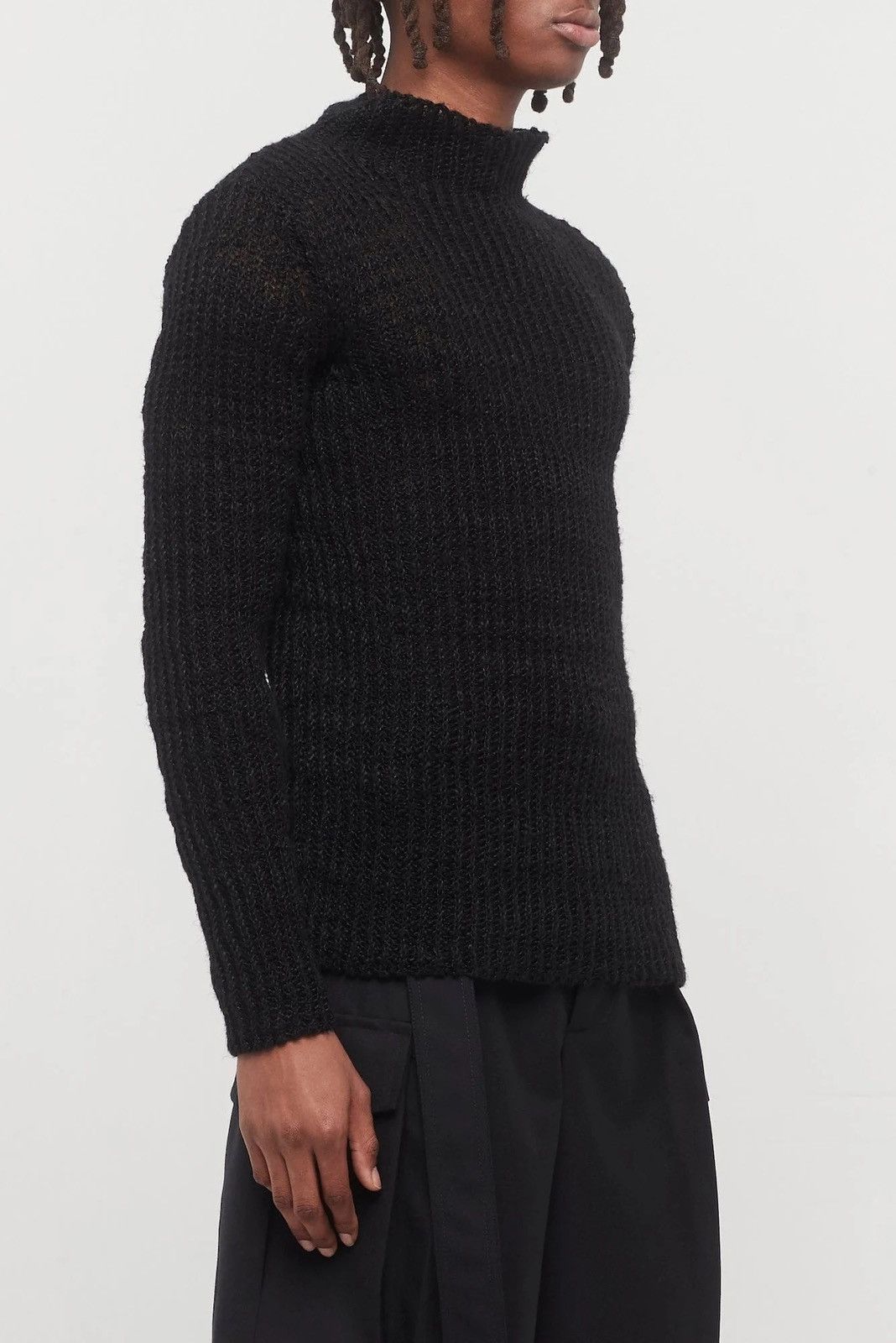 Dries Van Noten ‘Milla’ Black Cobweb Weave Sweater Size US M / EU 48-50 / 2 - 17 Thumbnail