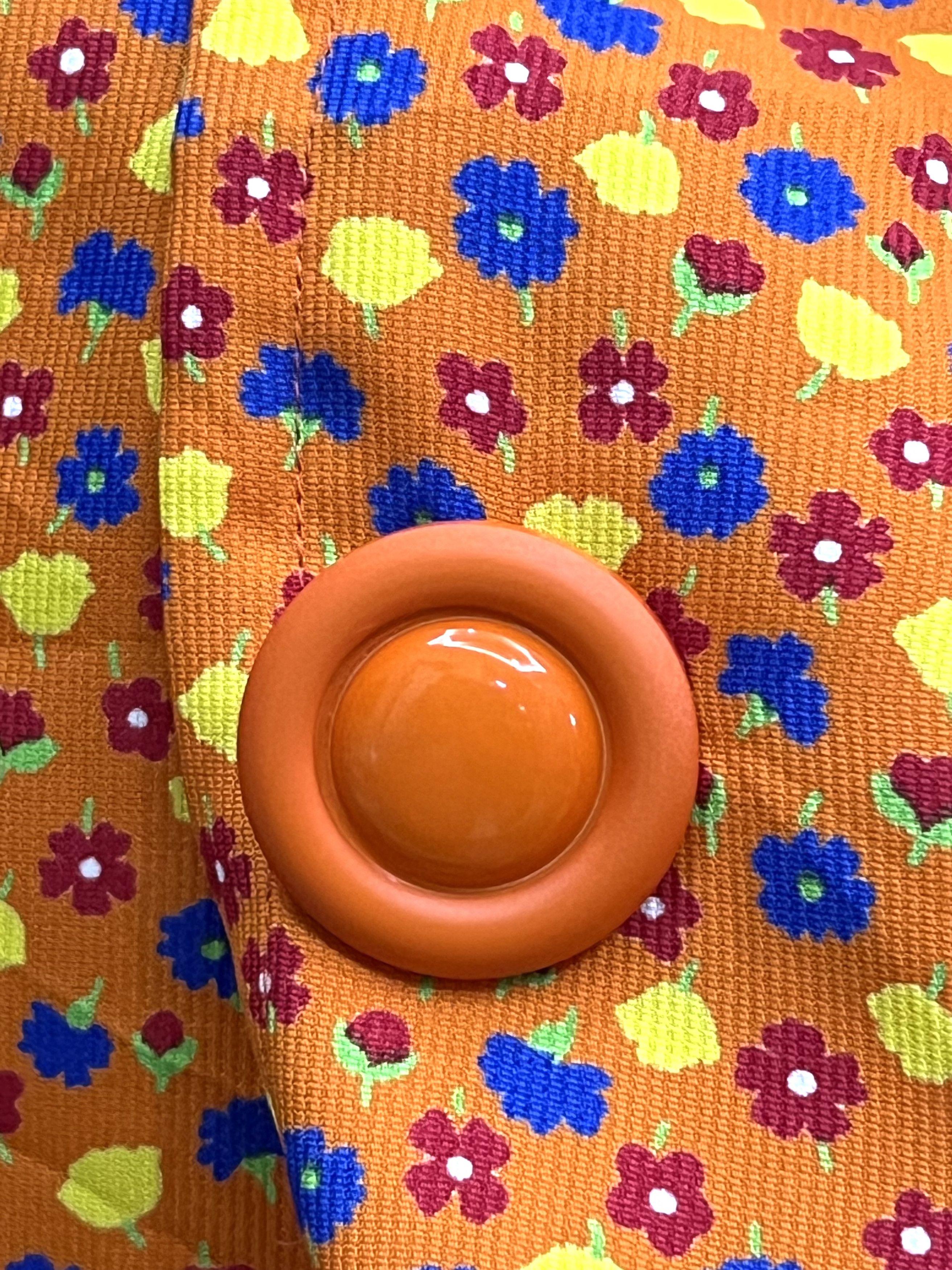 Yves Saint Laurent 🔥Vintage Yves Saint Laurent Floral Half Button Dress Japan Size M / US 6-8 / IT 42-44 - 8 Thumbnail
