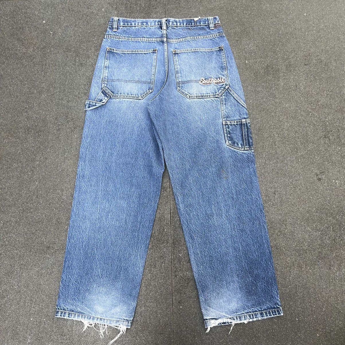 Southpole × Vintage Vintage South Pole Spellout Baggy Jeans Size US 34 / EU 50 - 1 Thumbnail