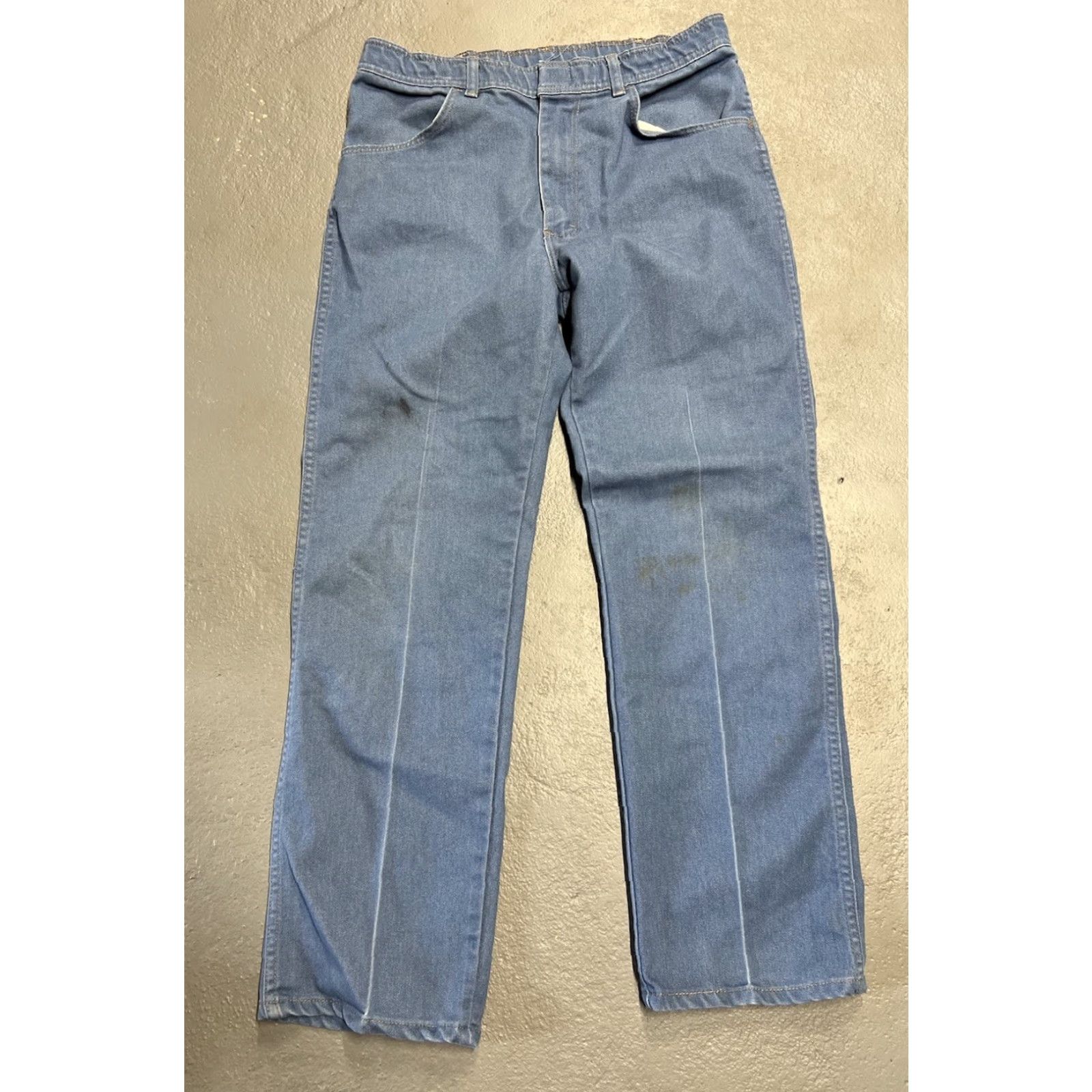 Wrangler VINTAGE Wrangler Jeans Mens 34x32 Blue 90s Bootcut Regular Fit 80s 90s Theme Mens Size US 34 / EU 50 - 2 Thumbnail