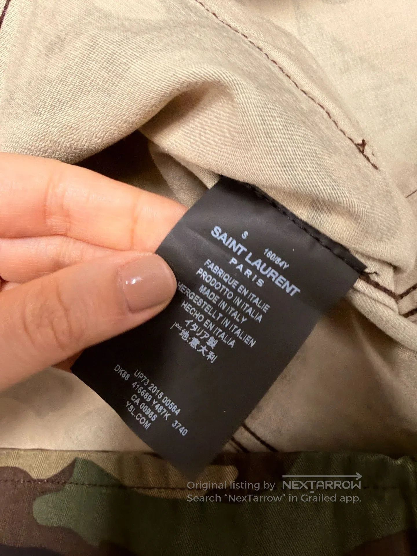 Saint Laurent Paris Saint Laurent Camouflage Studded Jacket. Size S / US 4 / IT 40 - 5 Thumbnail