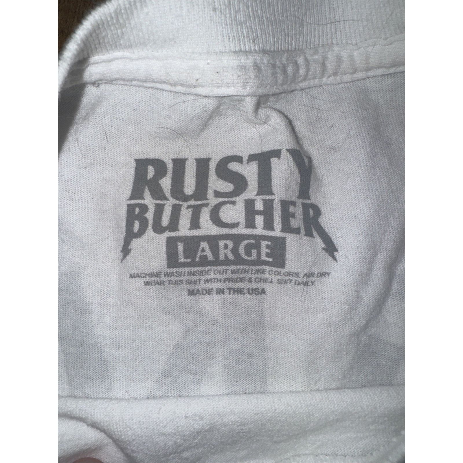 Rusty Rusty Butcher Big Russ Private Security T-Shirt L 20x28 Size US L / EU 52-54 / 3 - 7 Thumbnail
