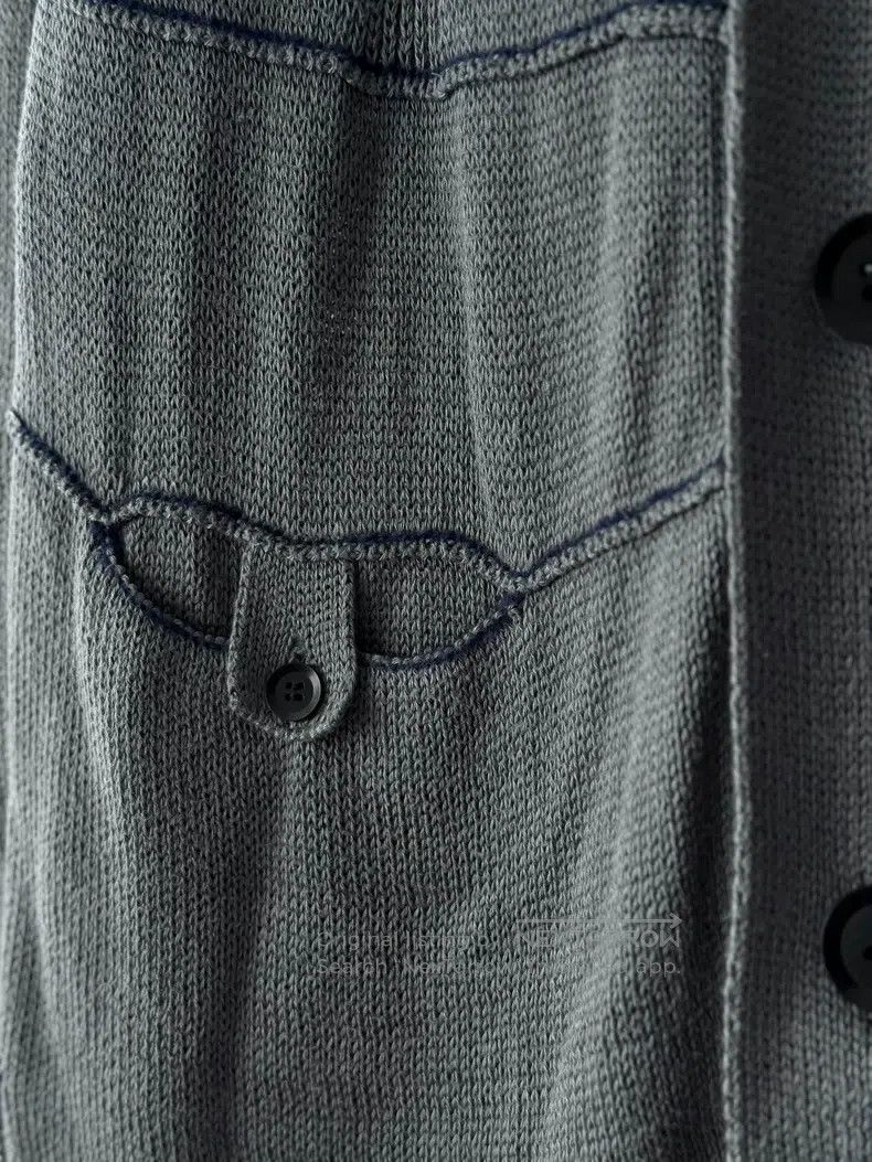 Yohji Yamamoto Yohji Yamamoto Deconstructed patchwork mid-length knit car Size US L / EU 52-54 / 3 - 5 Thumbnail