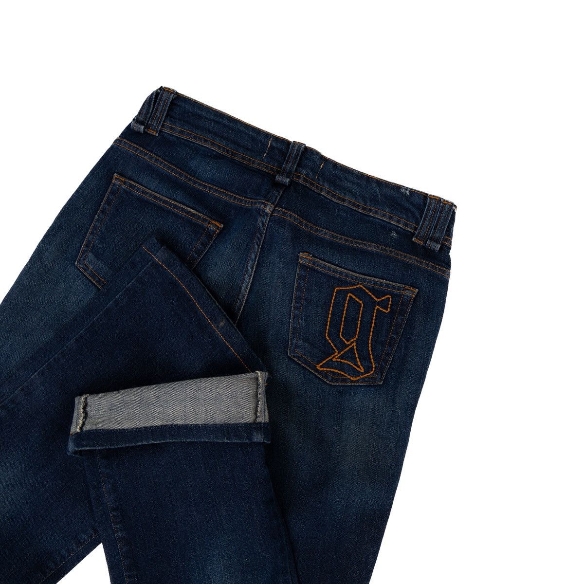 John Galliano John Galliano Womens Bootcut Jeans Dark Wash Italia Denim Size 28" / US 6 / IT 42 - 5 Thumbnail