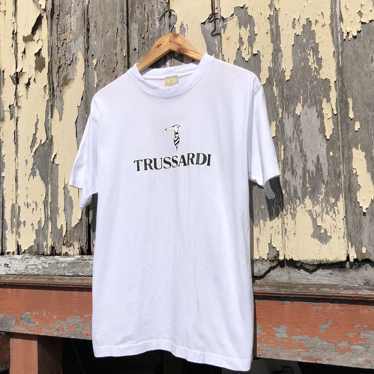 Trussardi Vintage y2k Trussardi Big Logo Tshirt Size US M / EU 48-50 / 2 - 2 Thumbnail