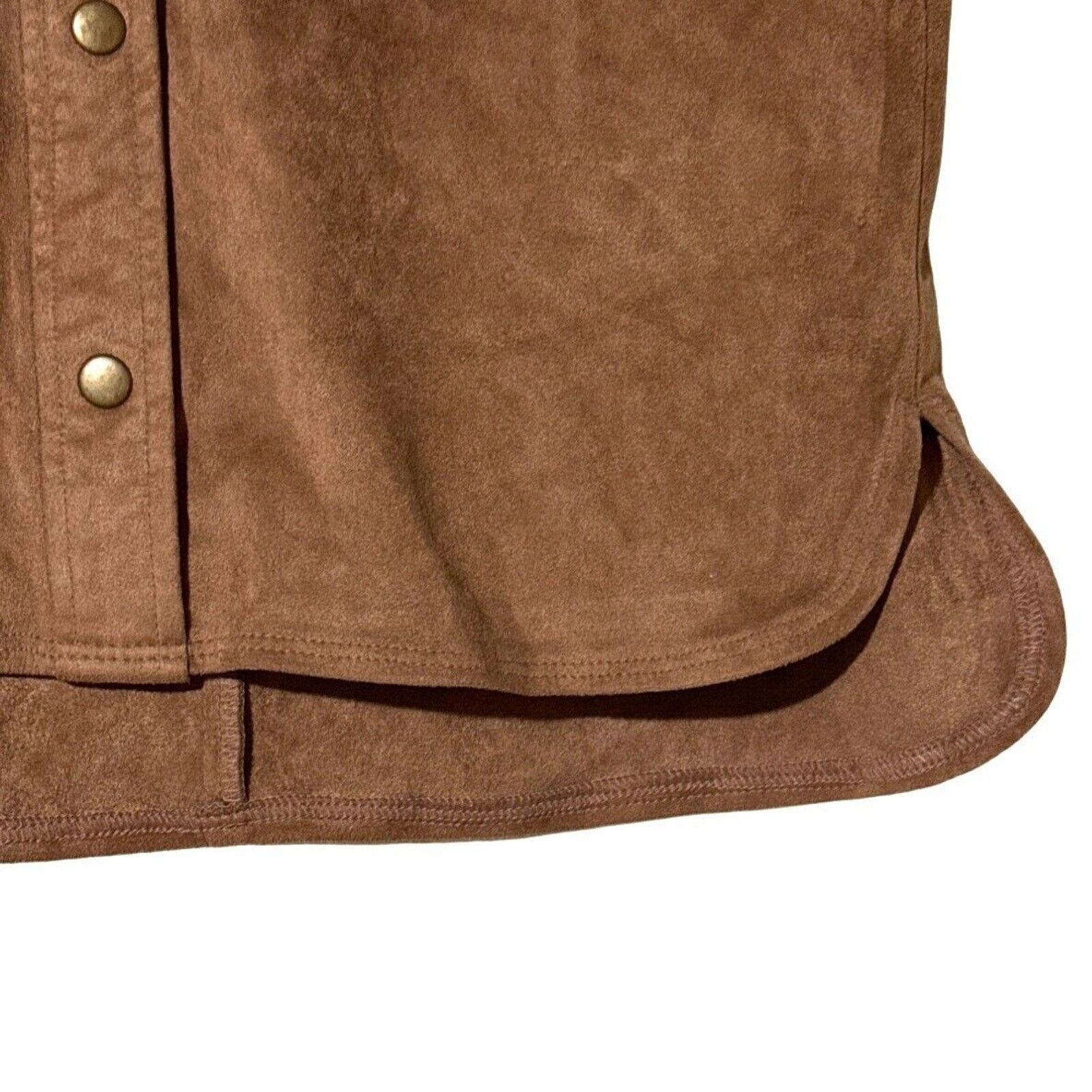 Bar III bar III Womens Faux-Suede Mini Skirt Caramel Junior Medium Size 28" / US 6 / IT 42 - 2 Thumbnail