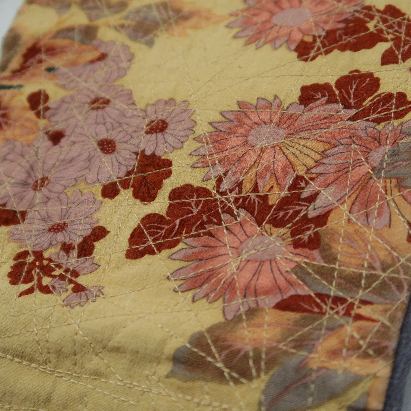 Japanese Brand 1990s Vintage Glamdy Karakuri Tamashii Boro Denim Floral Size US 30 / EU 46 - 12 Thumbnail