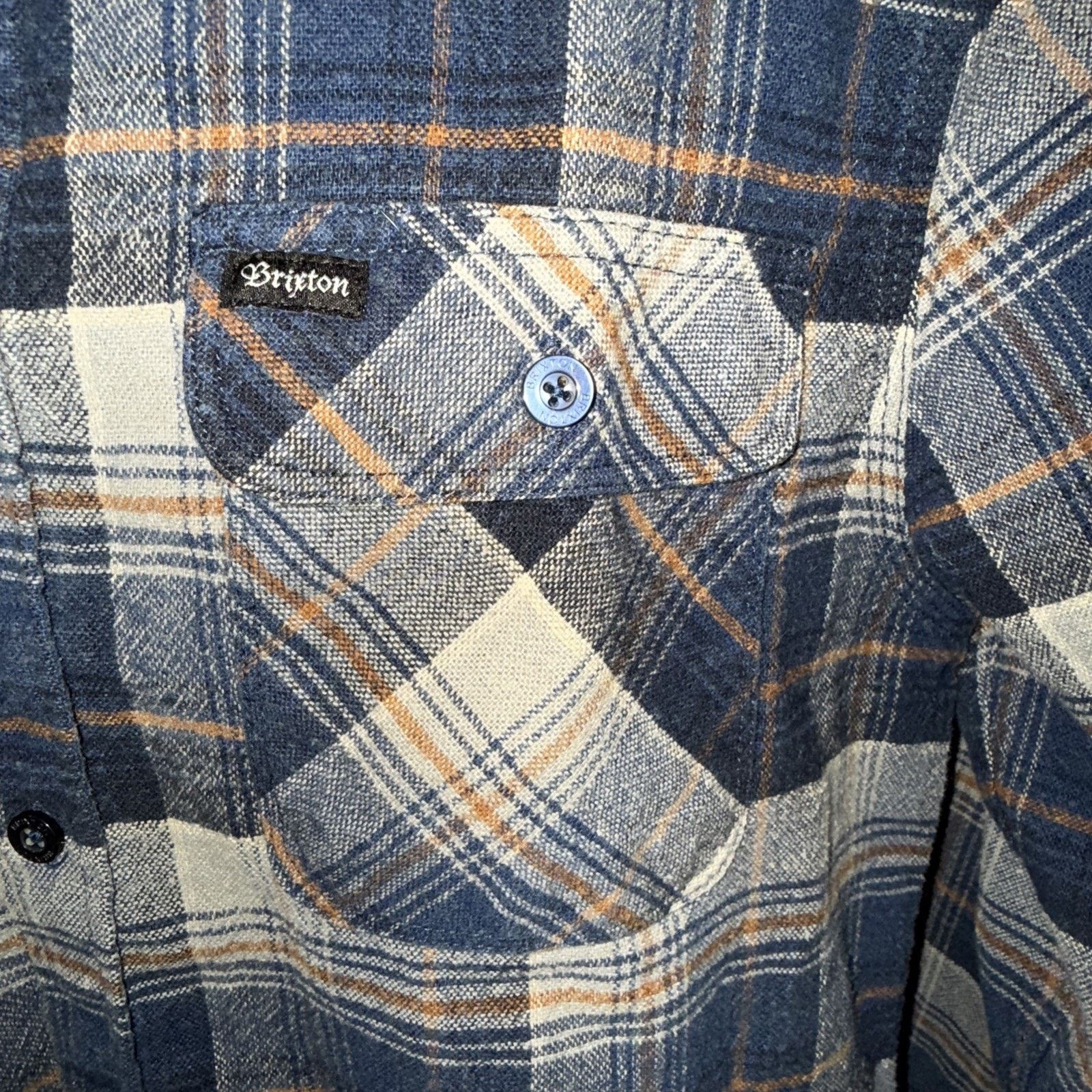 Brixton Brixton Bowery Long Sleeve Twill Cotton Plaid Shirt Sz L Size US L / EU 52-54 / 3 - 3 Thumbnail